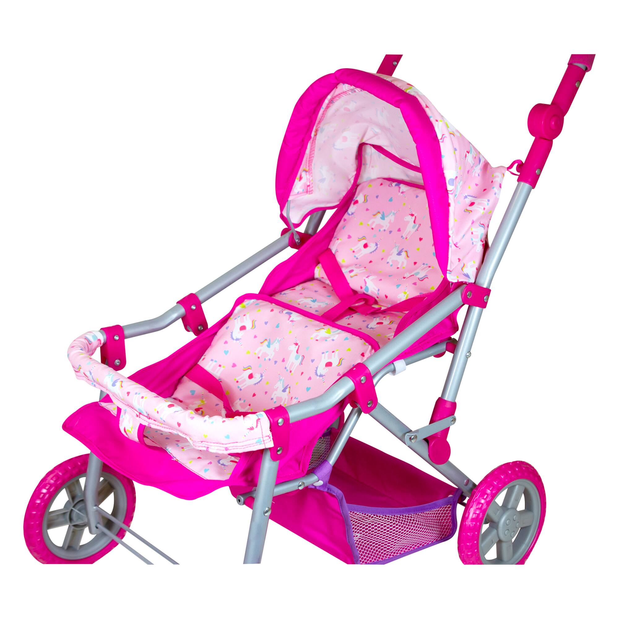 Lissi Dolls Colorful Twin Baby Doll Pram