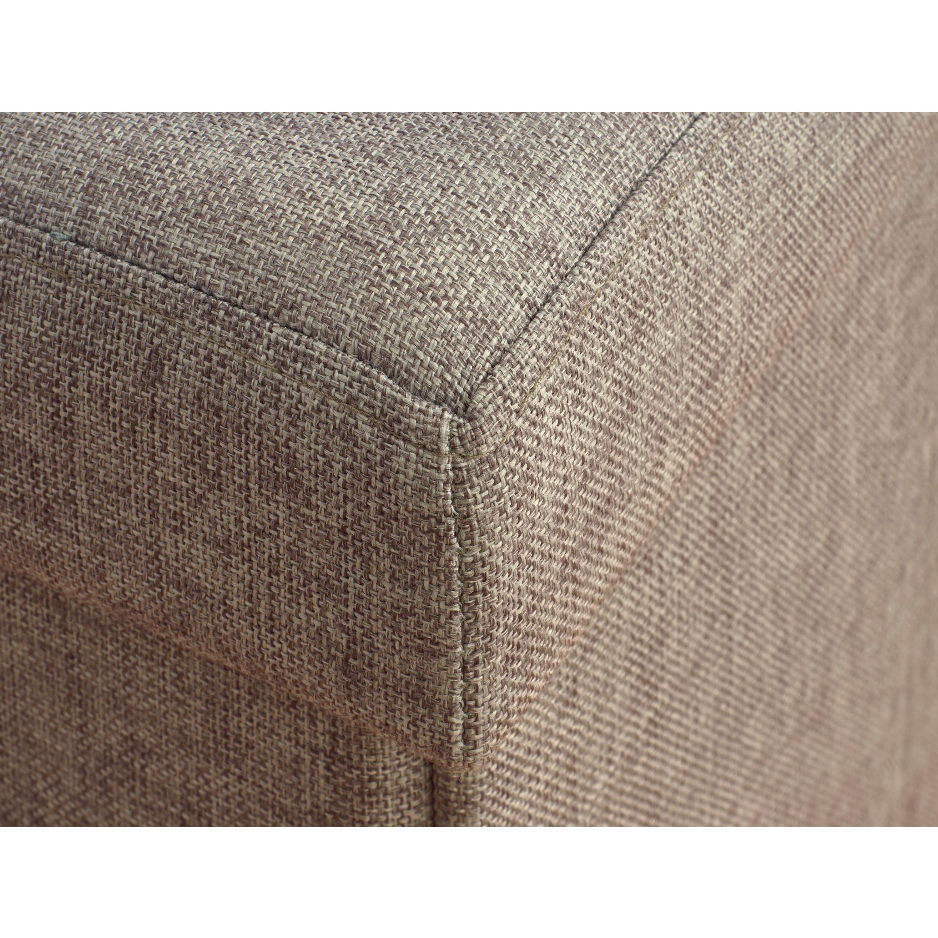 Simplify 30" Faux Linen Double Folding Storage Ottoman