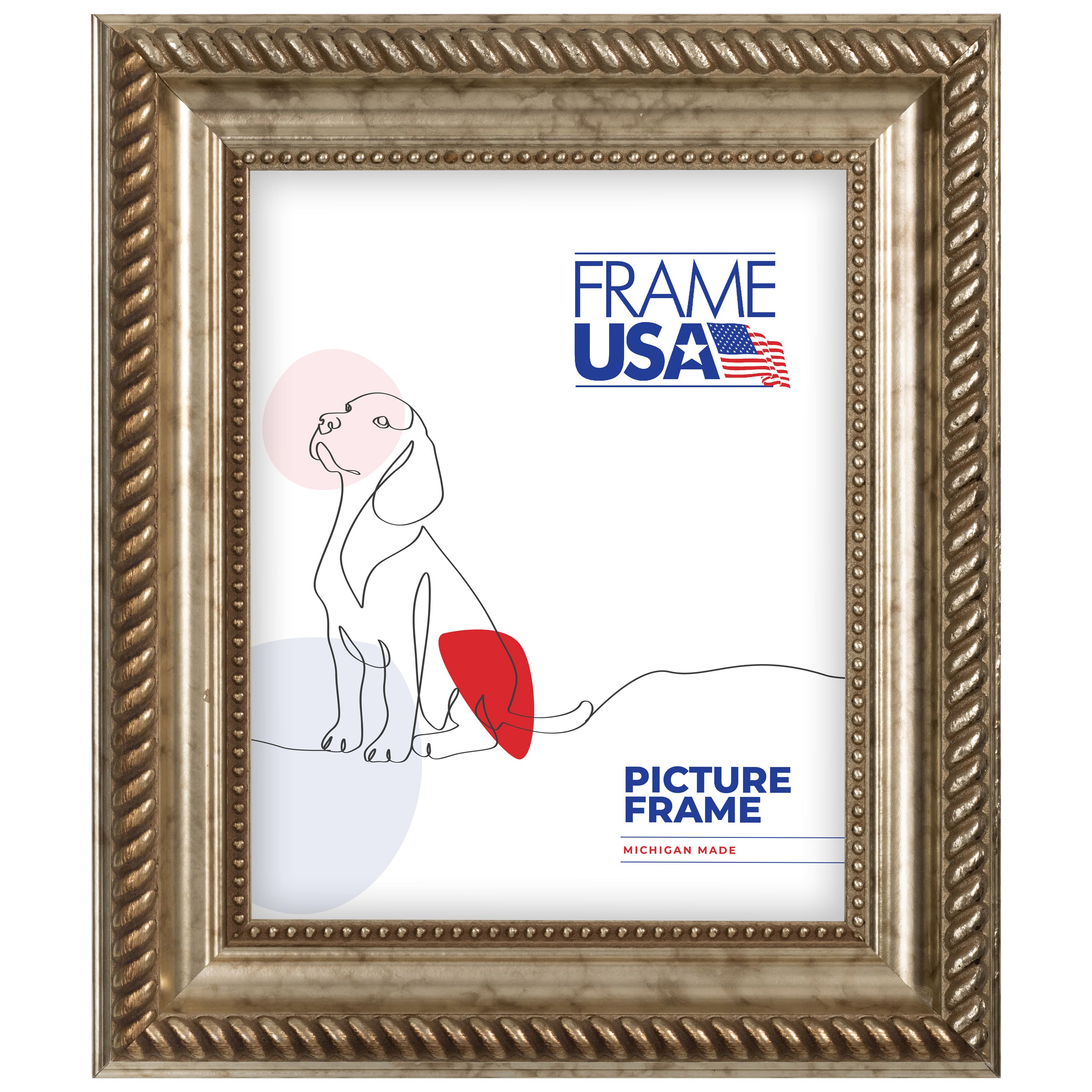 Frame USA Napolean Silver Single Image Picture Frame