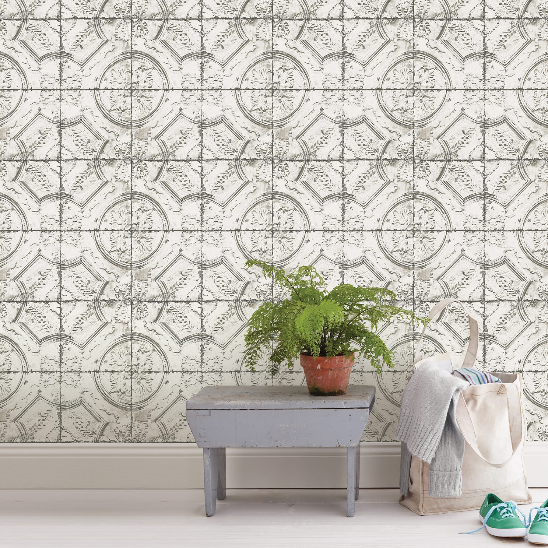 Newport Tin Tile Peel Stick Wallpaper Michaels