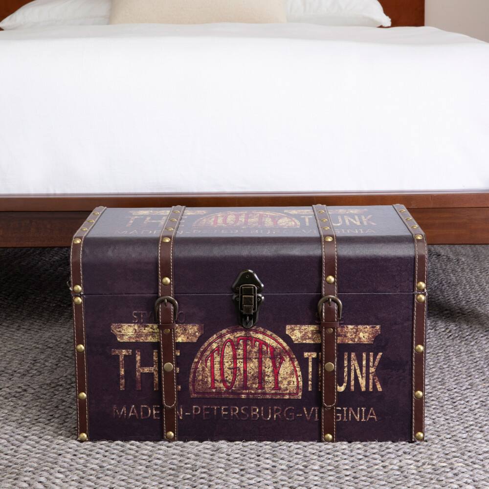 Household Essentials Vintage Decorative Trunk