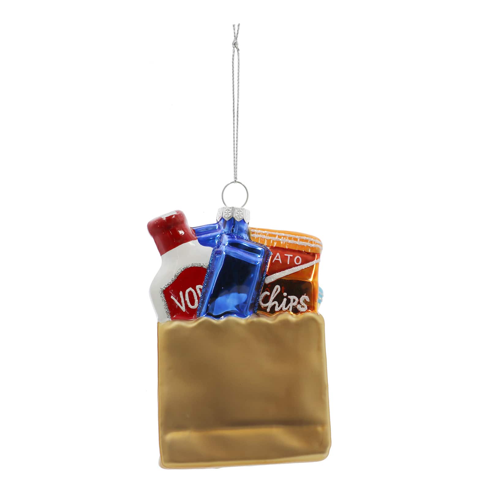 4&#x22; Shopping Bag Glass Ornament by Ashland&#xAE;