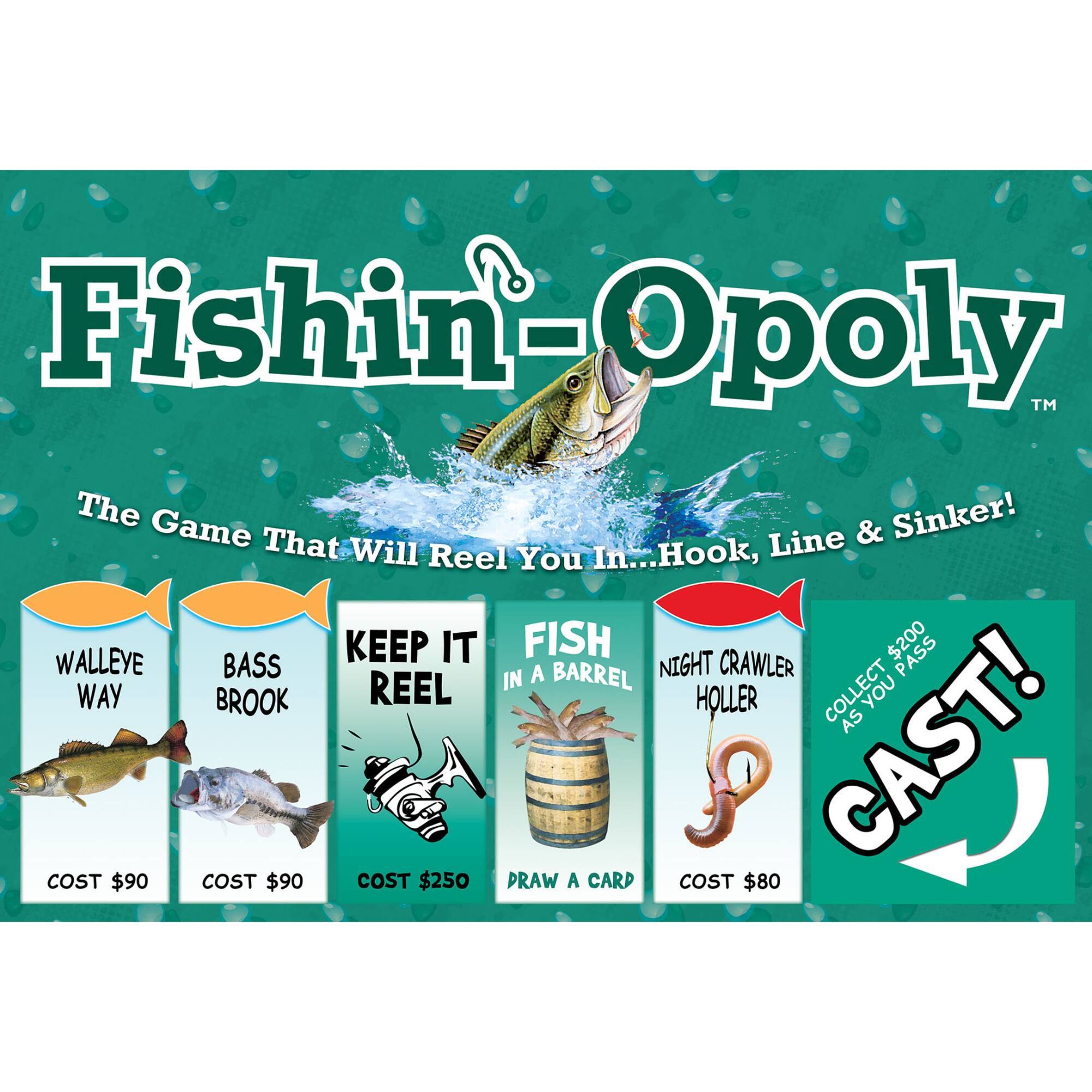 Late For The Sky Fishin&#x27;-Opoly&#x2122; Board Game