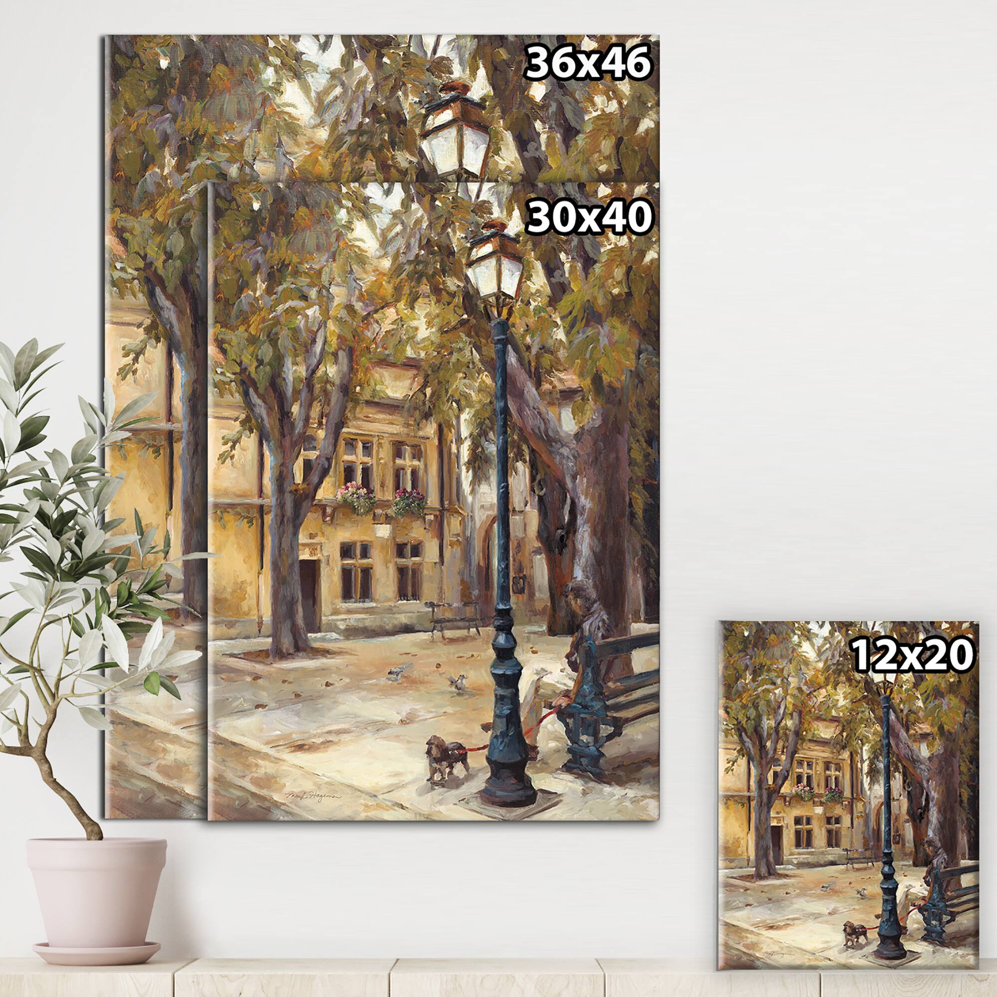 Designart - Provence French Village II - French Country Canvas Art
