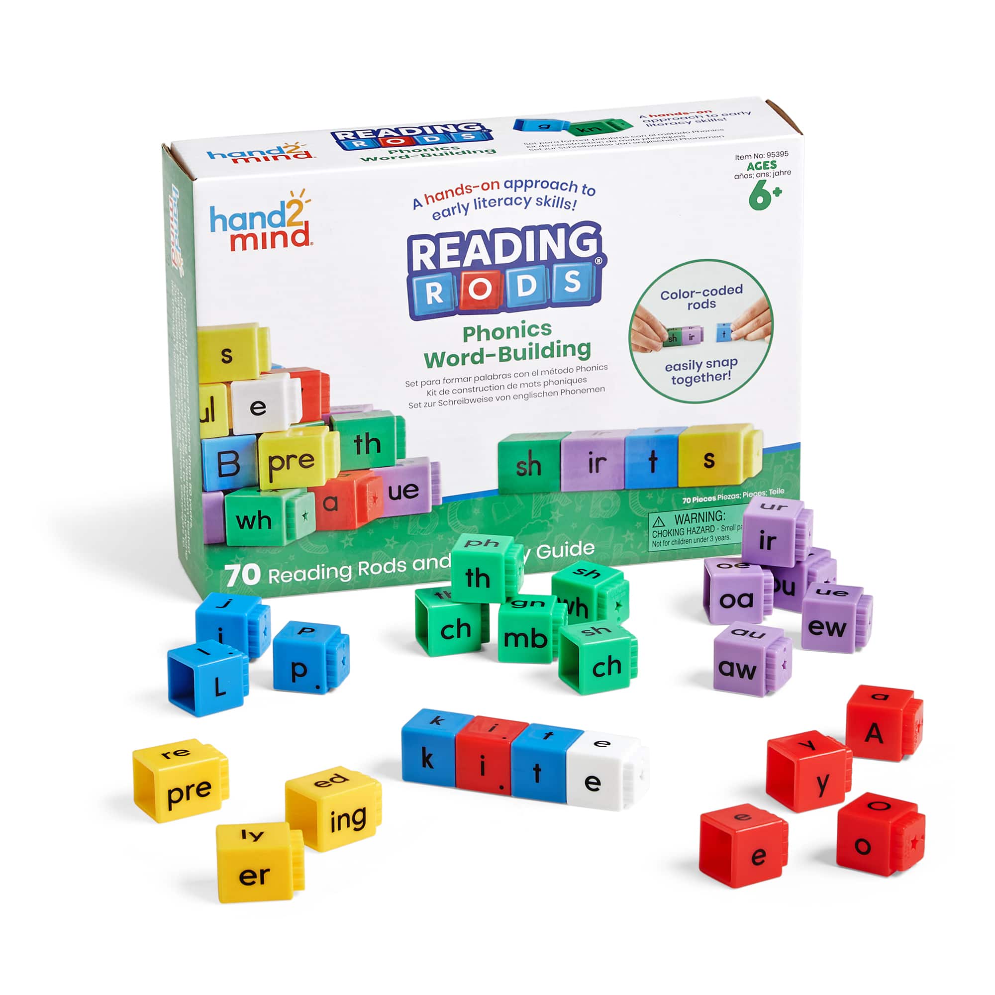 hand2mind Reading Rods® Phonics Word-Building Set