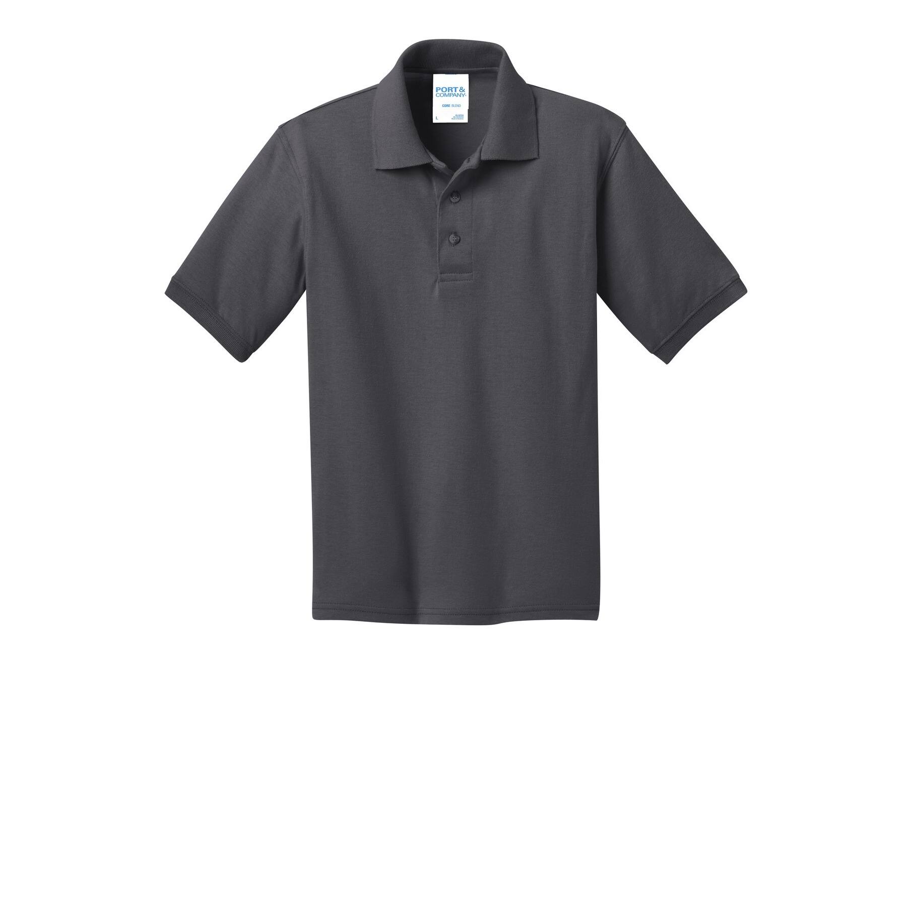 Port & Company® Youth Core Blend Jersey Knit Polo