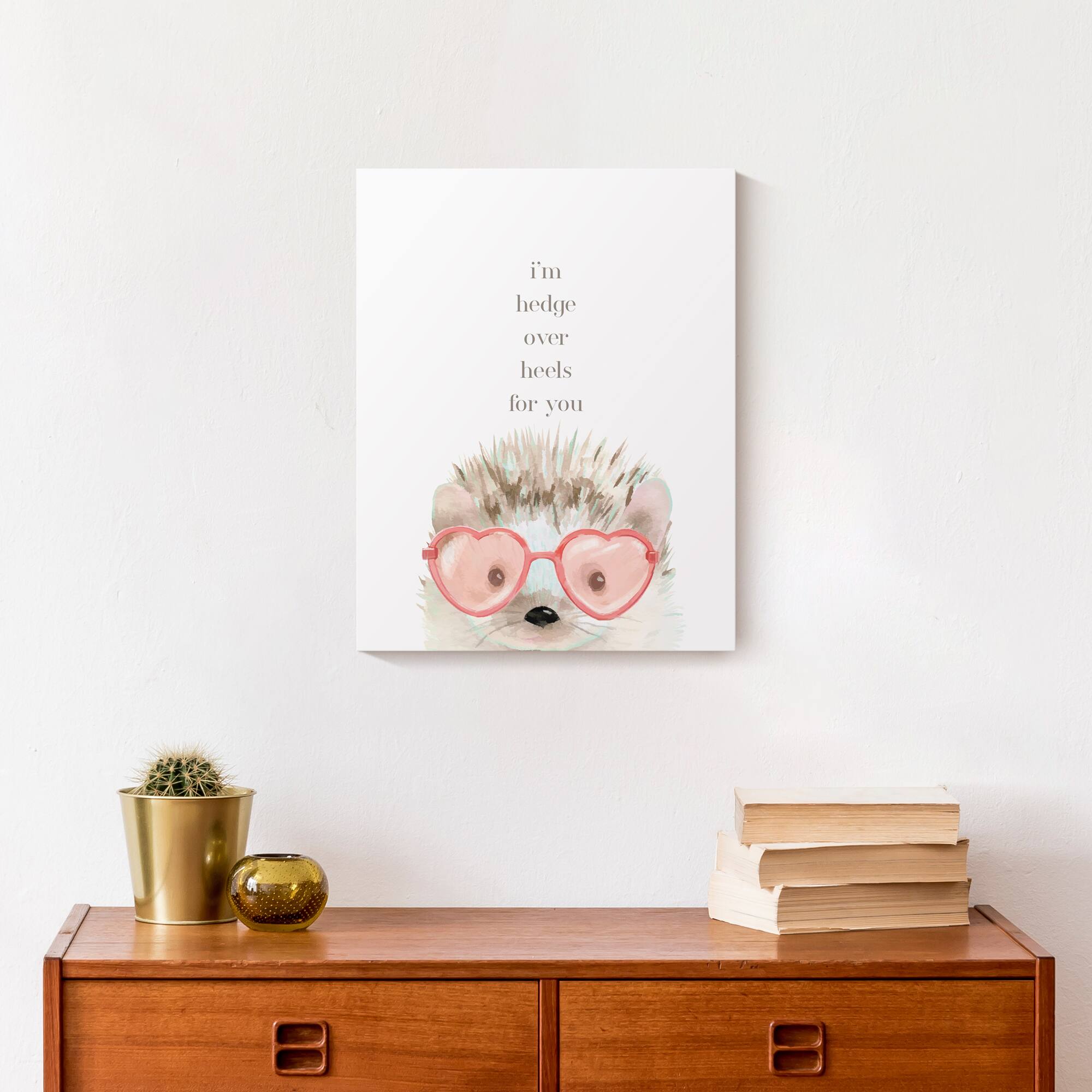Hedge Over Heels 11&#x22; x 14&#x22; Canvas Wall Art
