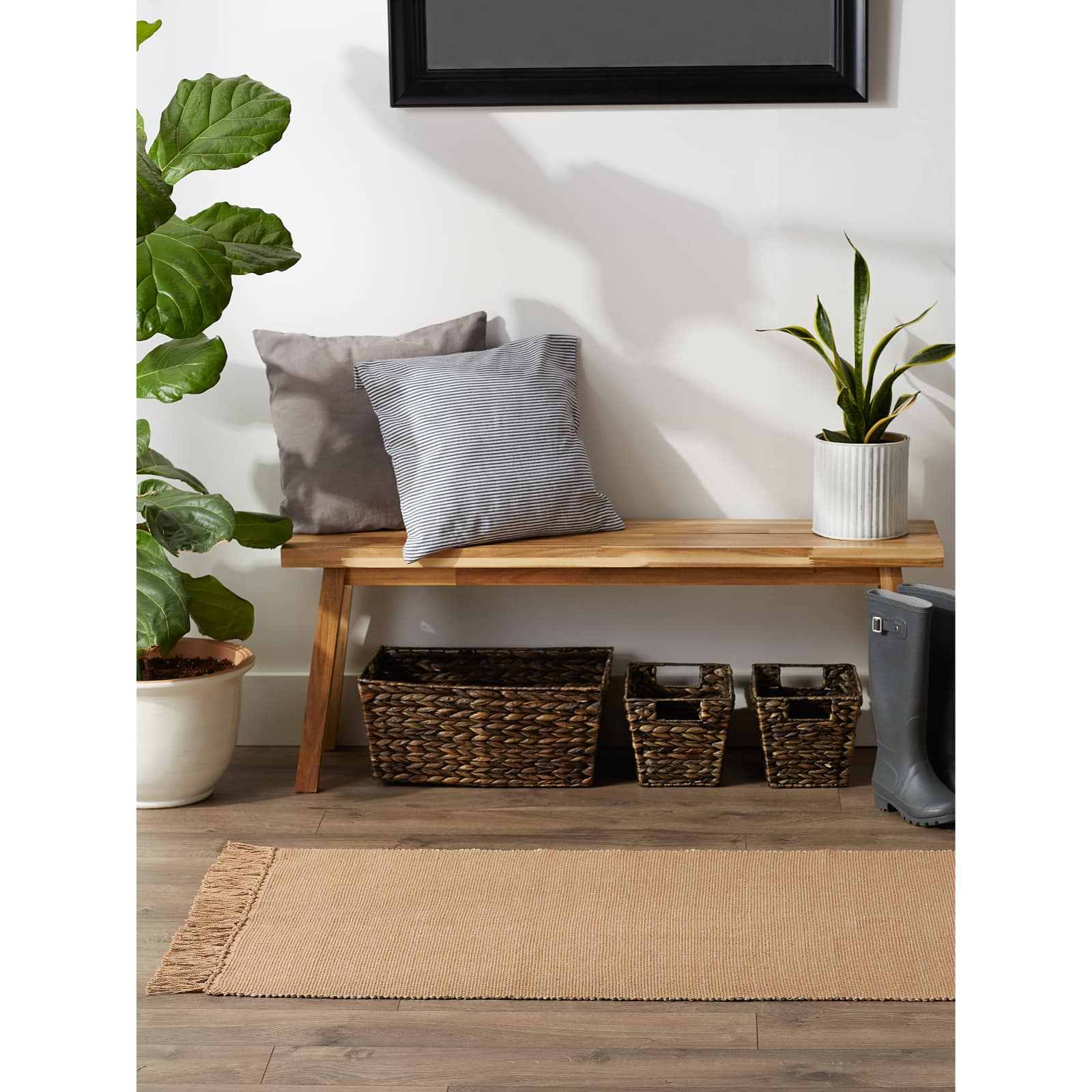 DII&#xAE; 2-Tone Ribbed Rug, 2.5ft. x 6ft.