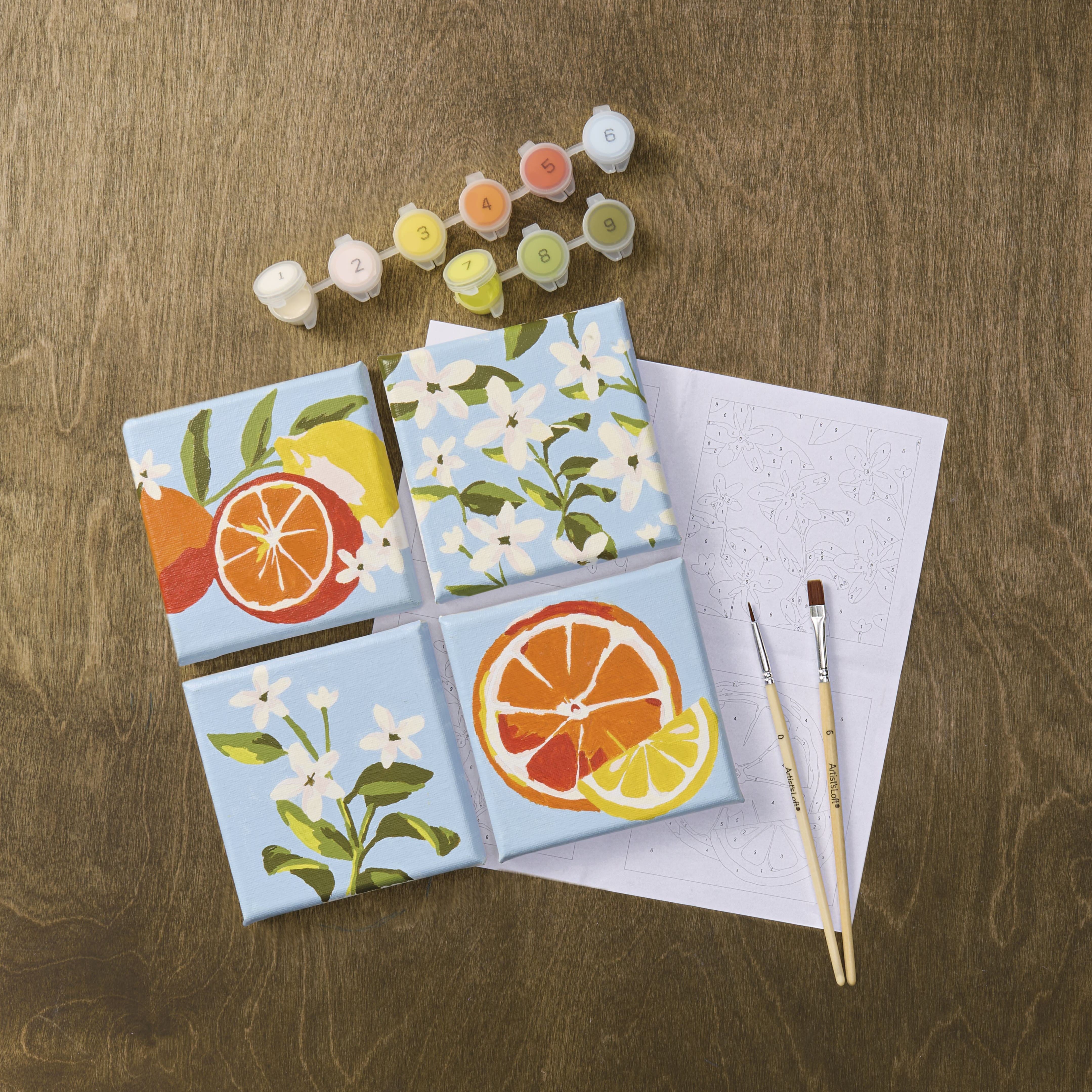 Citrus Paint-by-Number Gallery Mini Kit by Artist's Loft® | Michaels