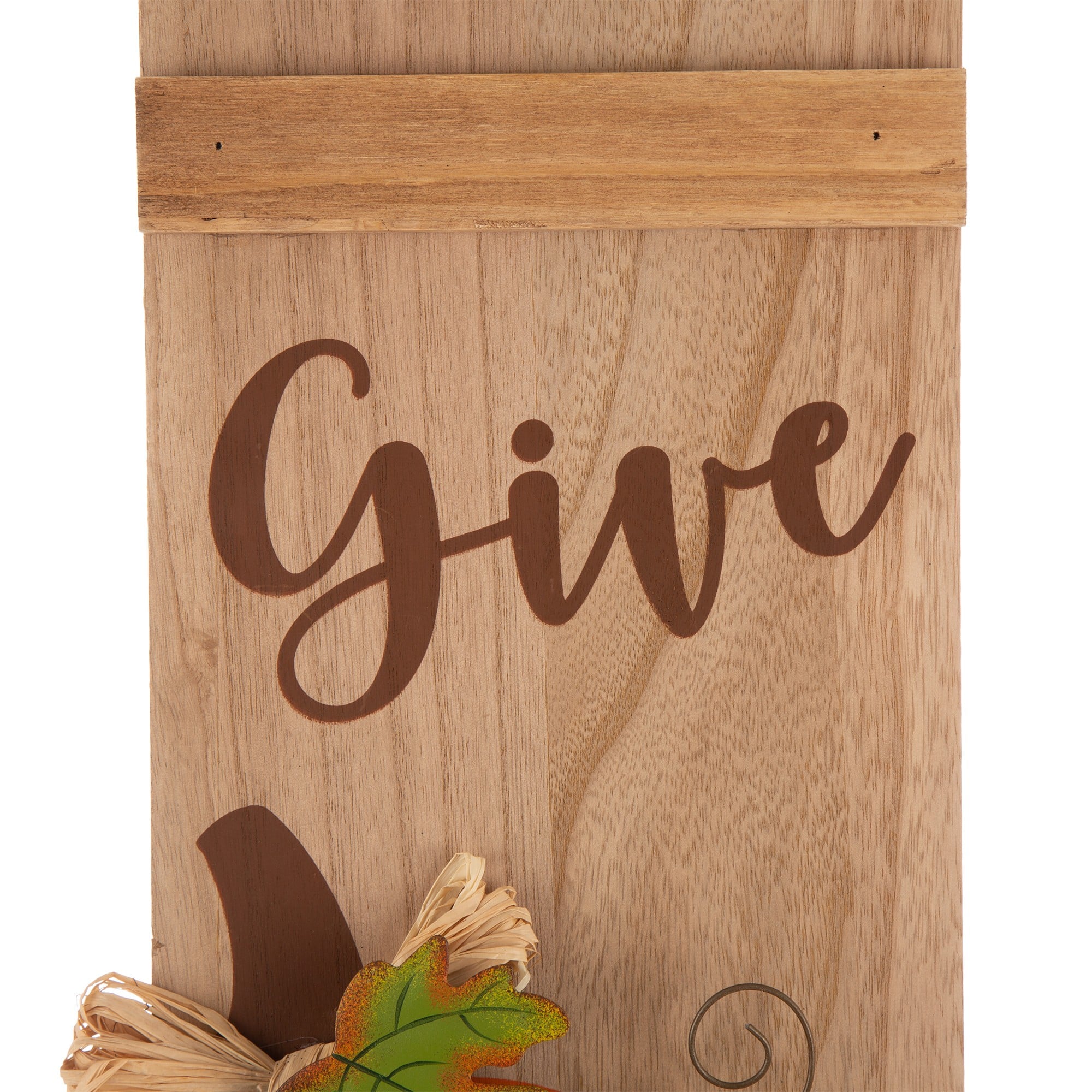 Glitzhome® 3.5ft. Thanksgiving Wooden Pumpkin Porch Sign