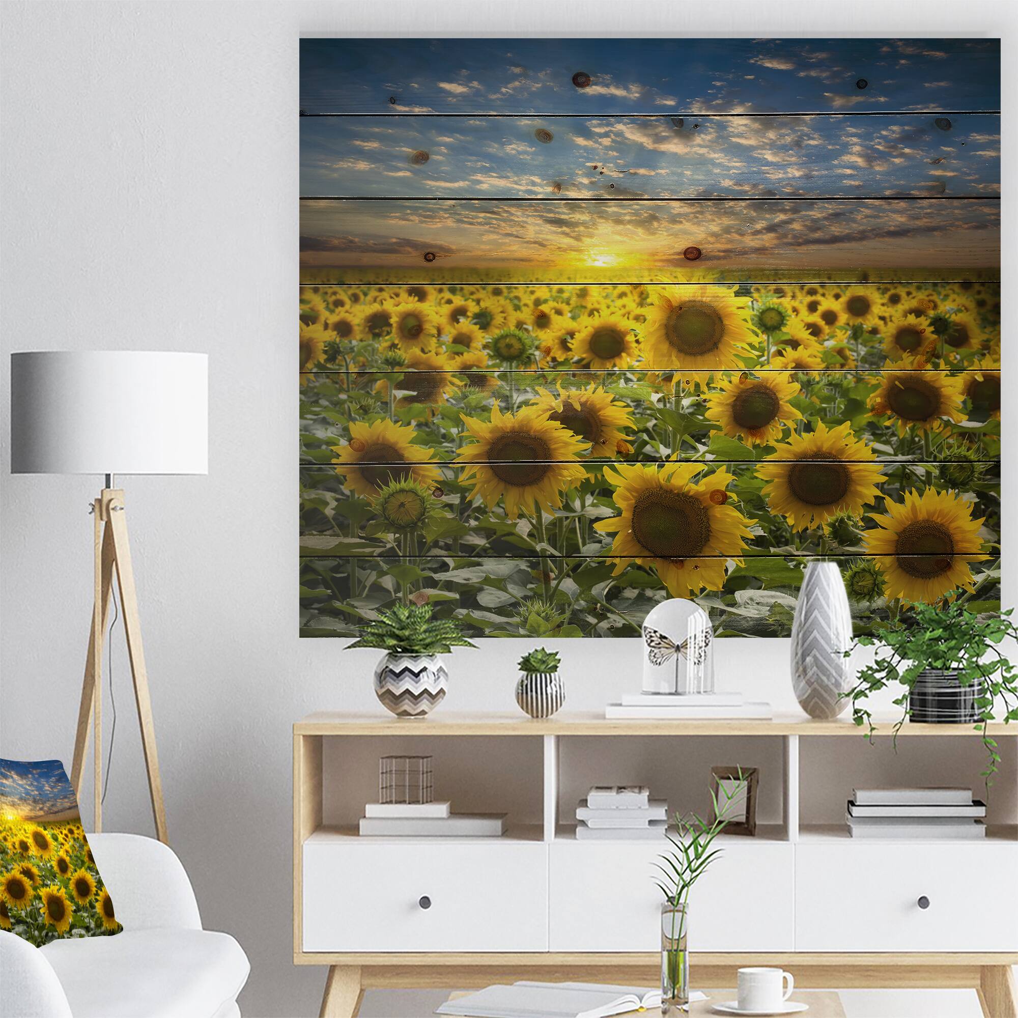 Designart - Field of Blooming Sunflowers