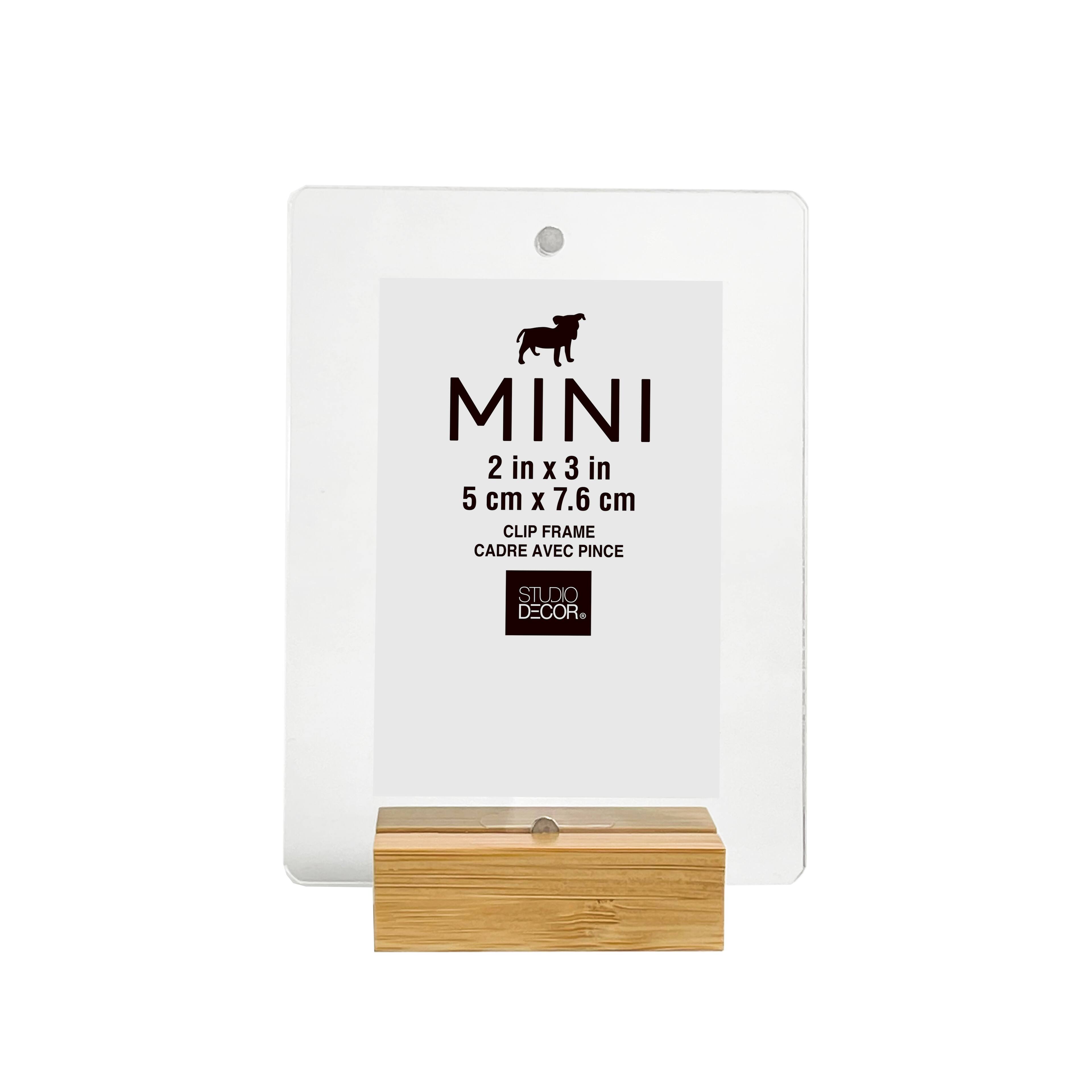 Mini Natural Bamboo & Acrylic Frame by Studio Décor®