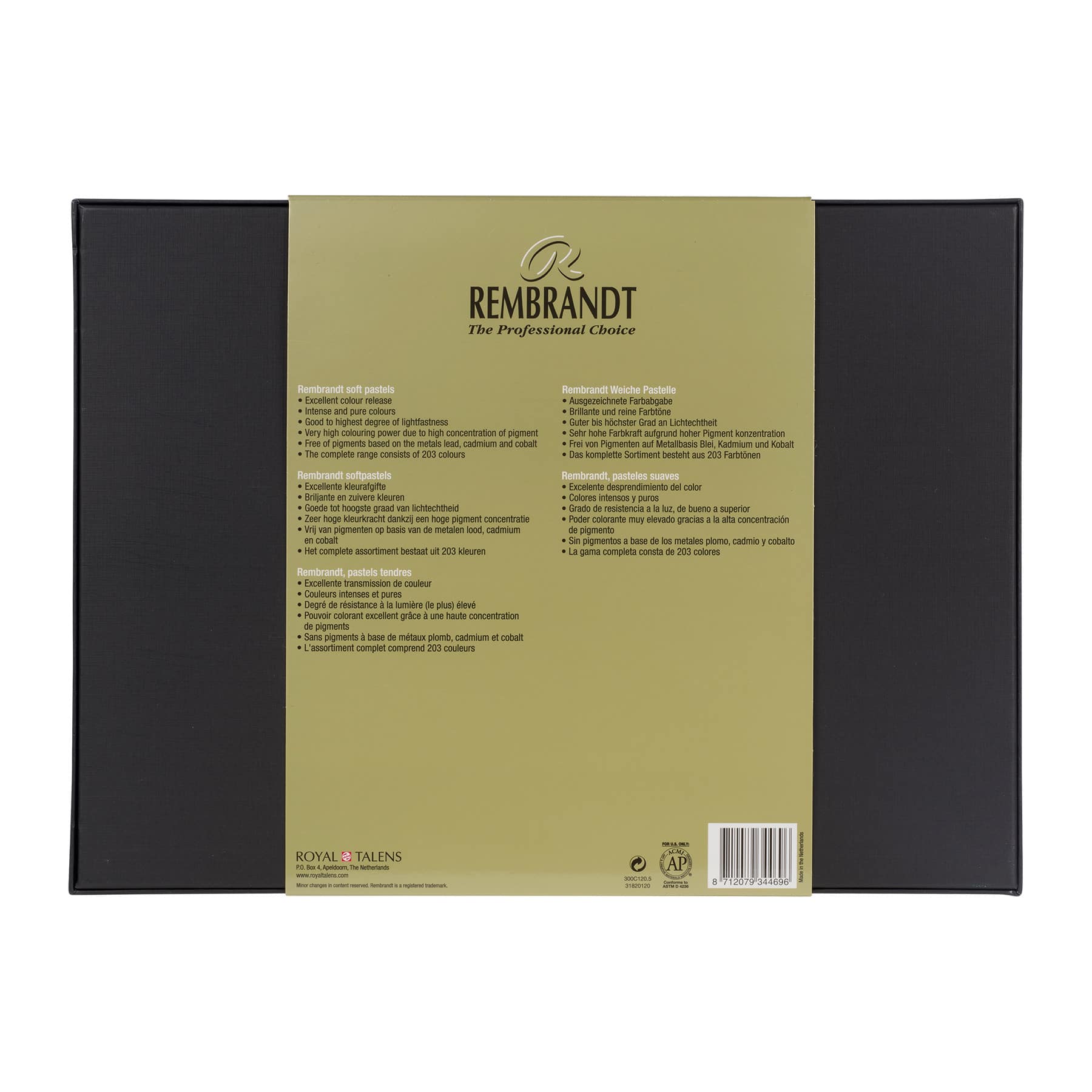 Rembrandt 120 Color Half Stick General Selection Soft Pastel Set