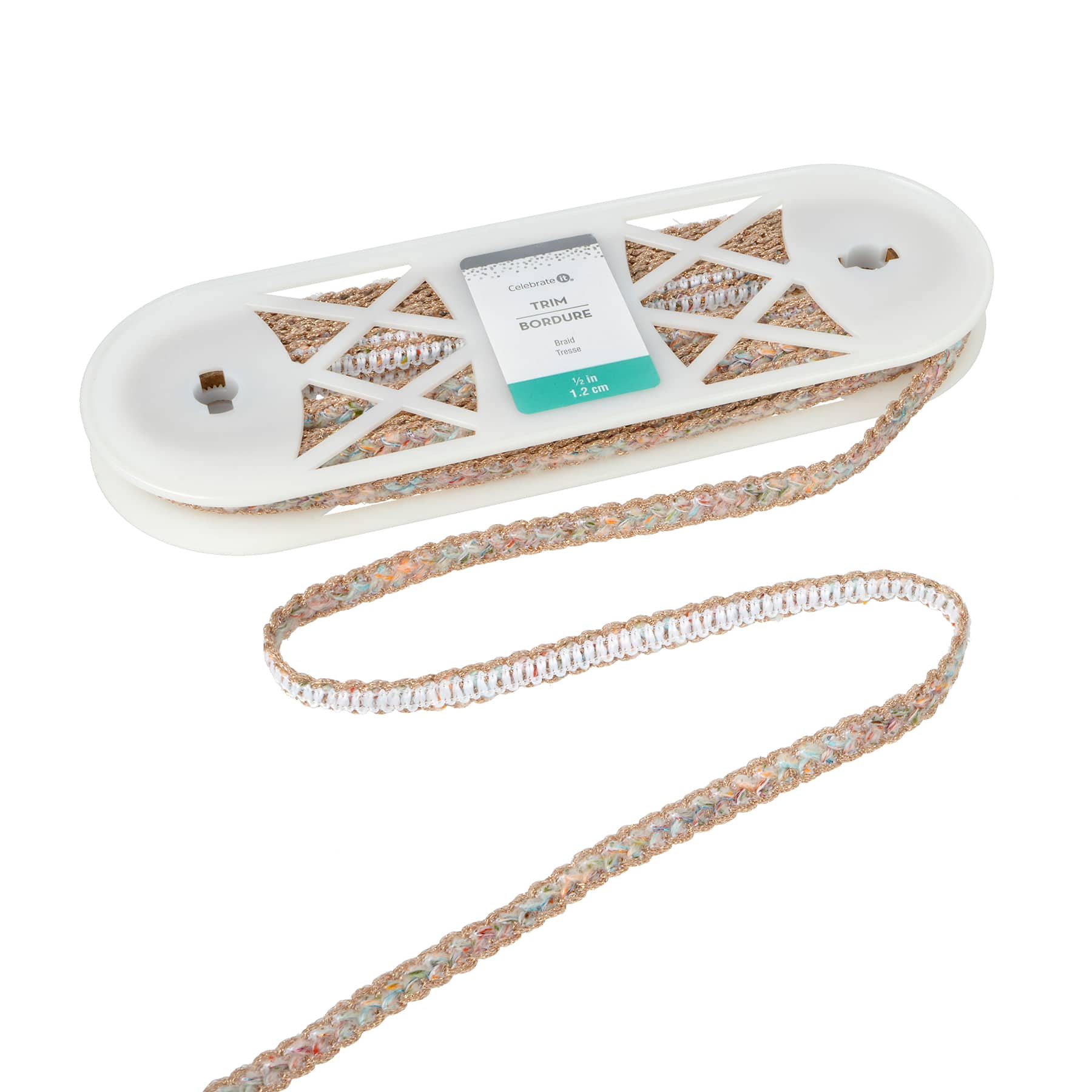 1/2&#x22; Multicolor Braid Trim by Celebrate It&#xAE;