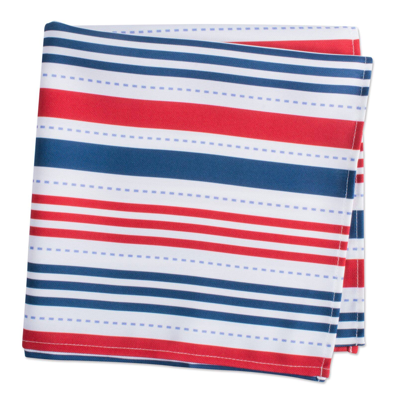 DII&#xAE; Patriotic Stripe Outdoor Napkin, 6ct.