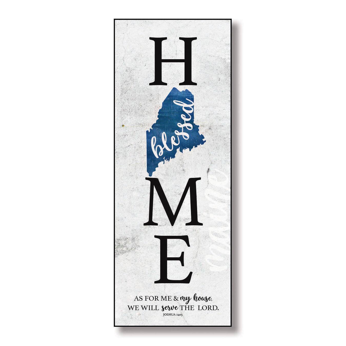Blessed Maine Home Wall Plaque