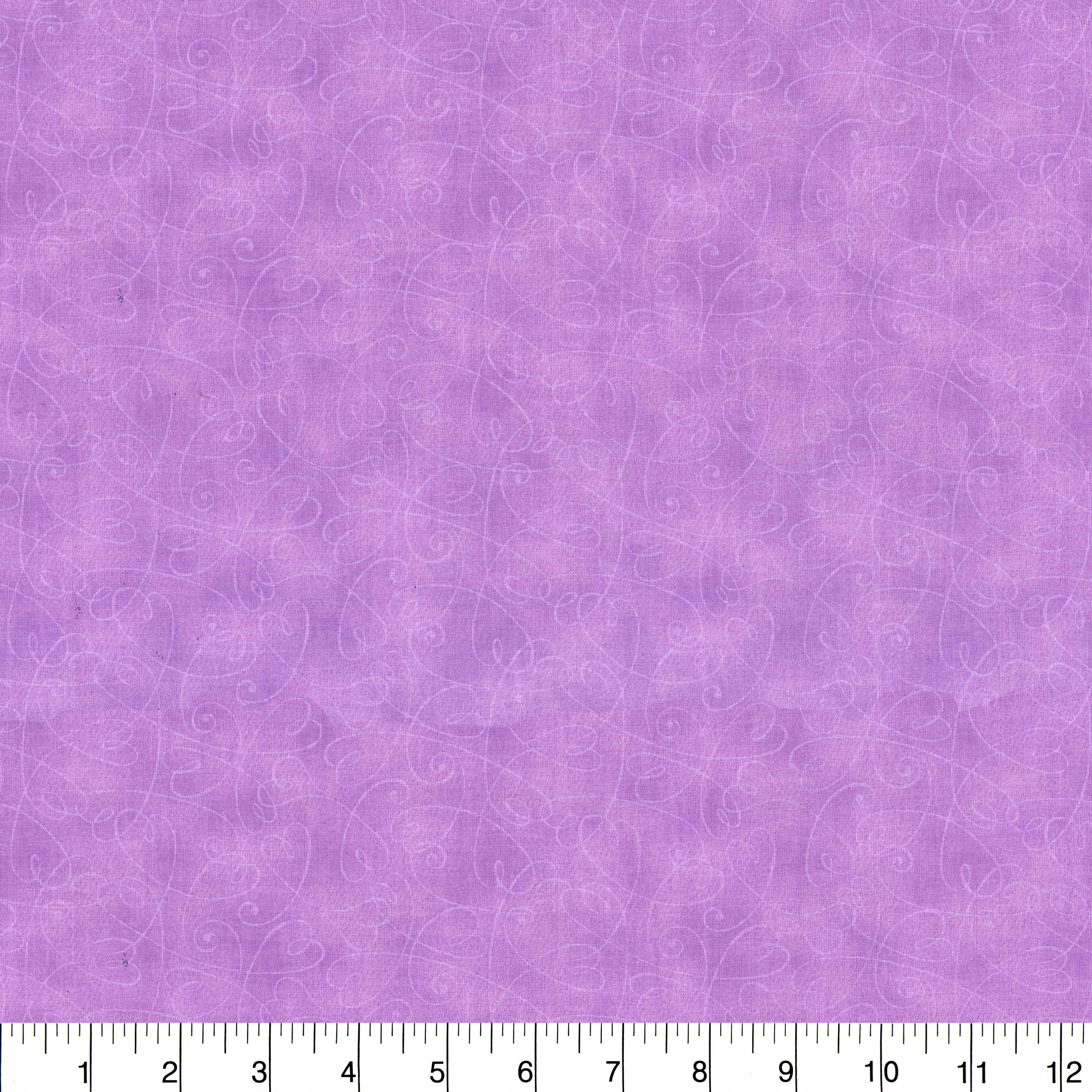 Fabric Traditions Tonal Purple Heart Print Cotton Fabric
