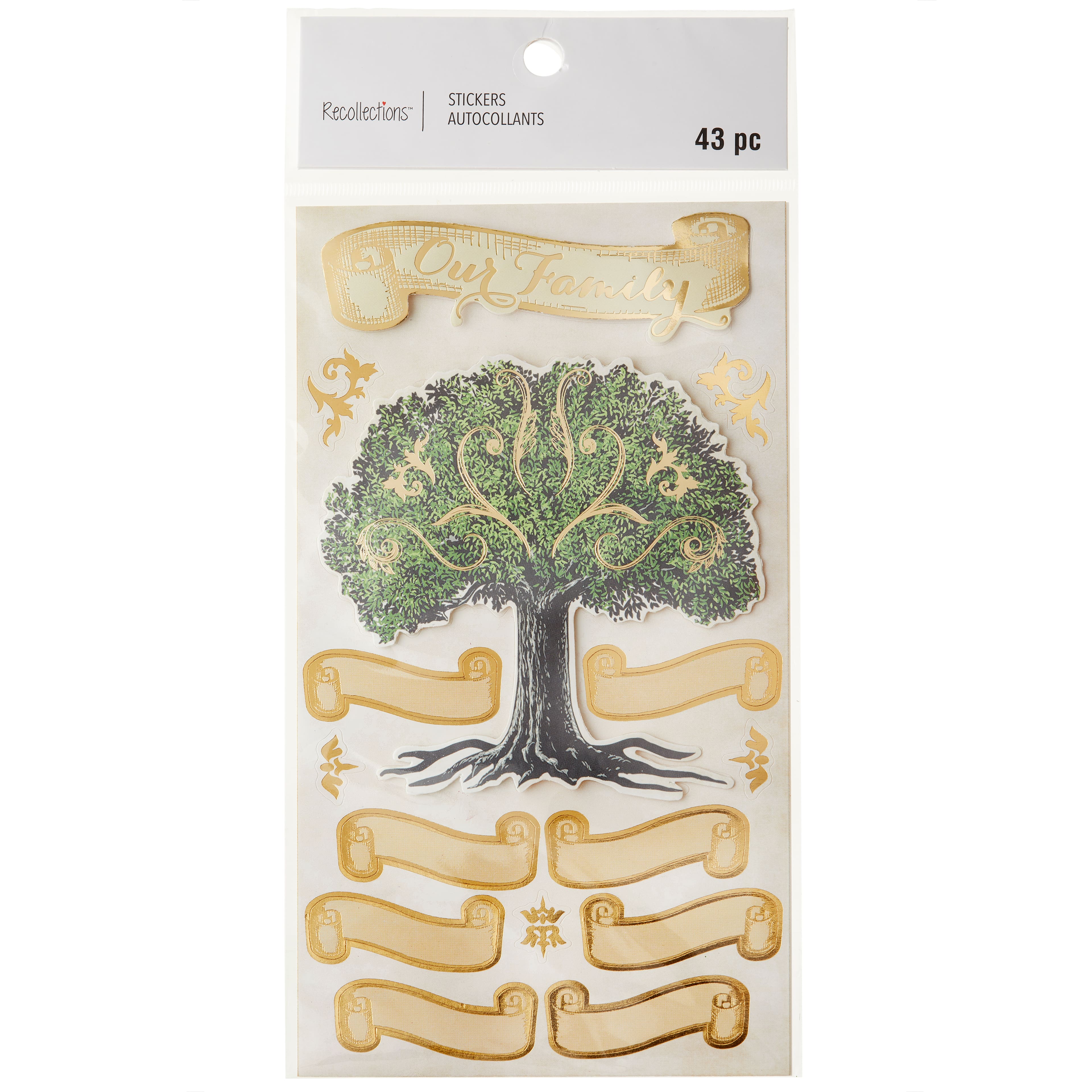 12 Pack: Family Tree Stickers by Recollections™