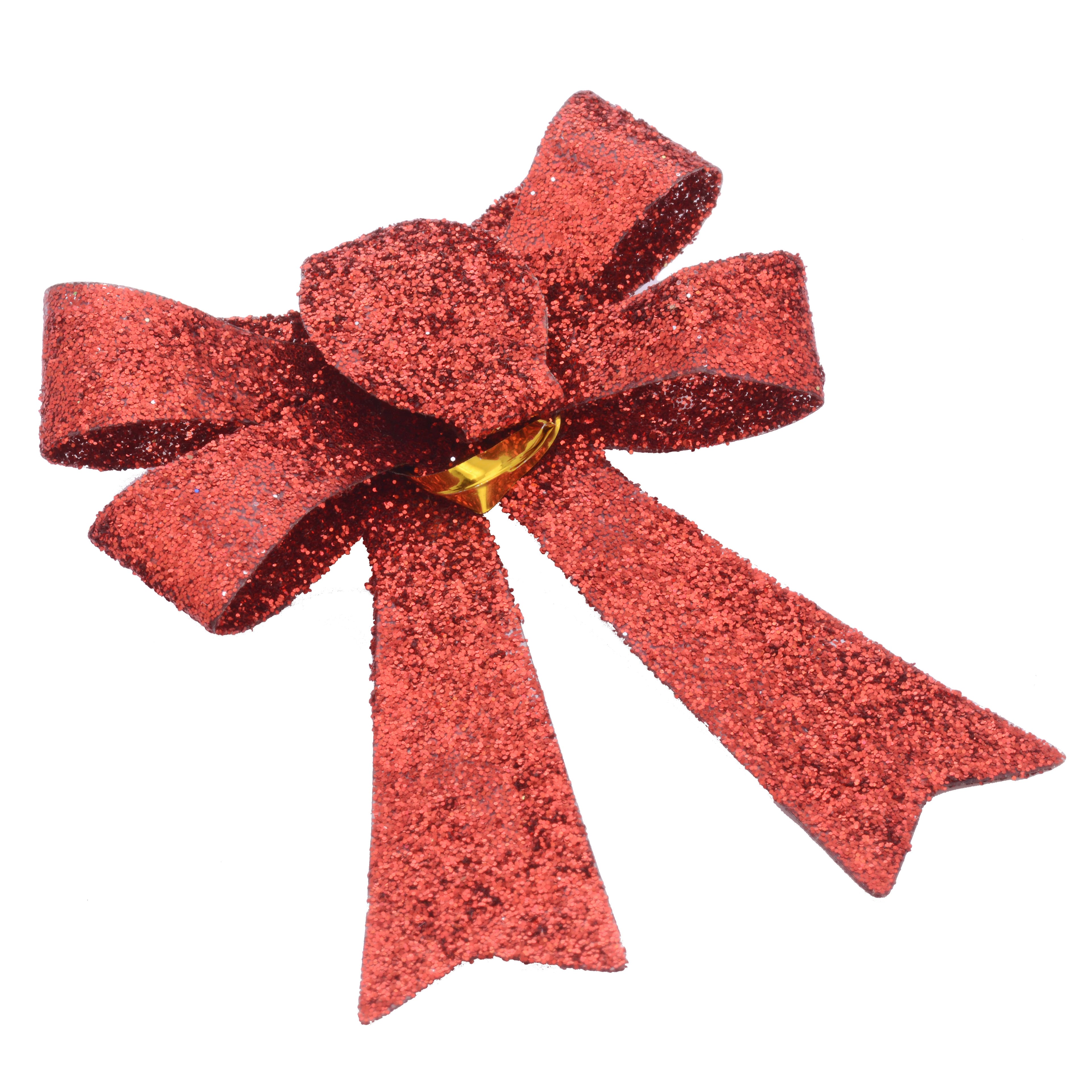 Mini Red Glitter Bows, 6ct. by Ashland&#xAE;