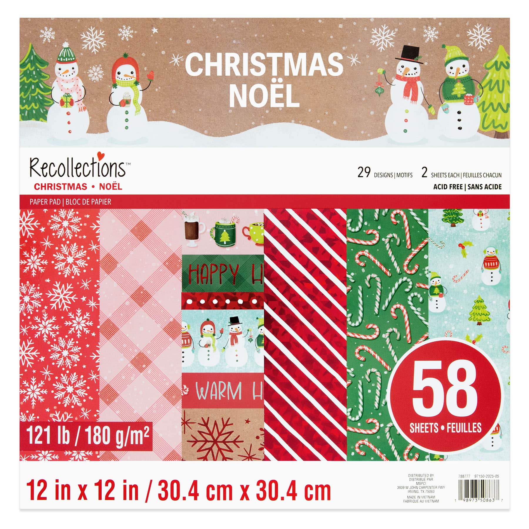 12&#x22; x 12&#x22; Christmas Paper Pad by Recollections&#x2122;
