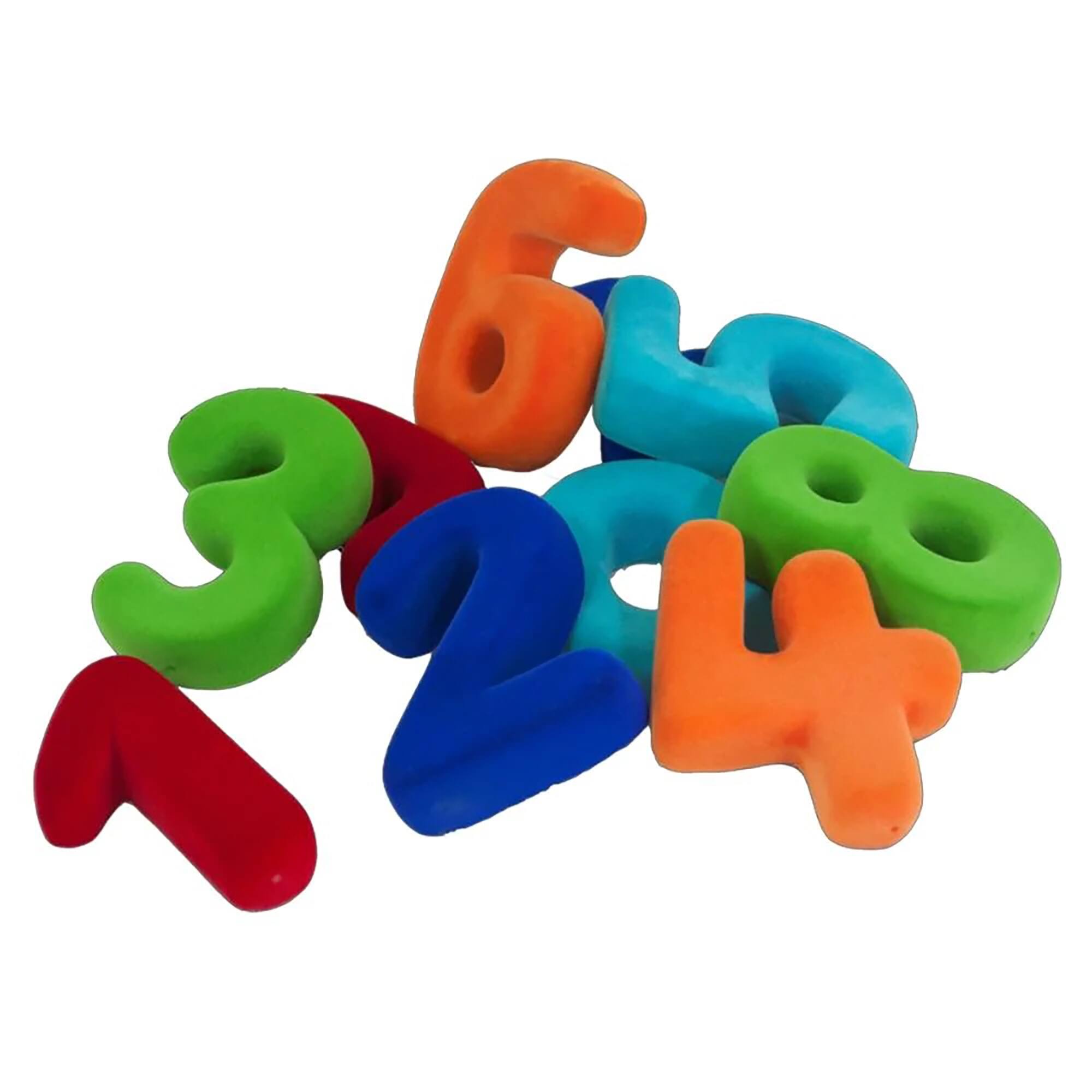 Rubbabu Bright Squishy Magnetic Numeral Set
