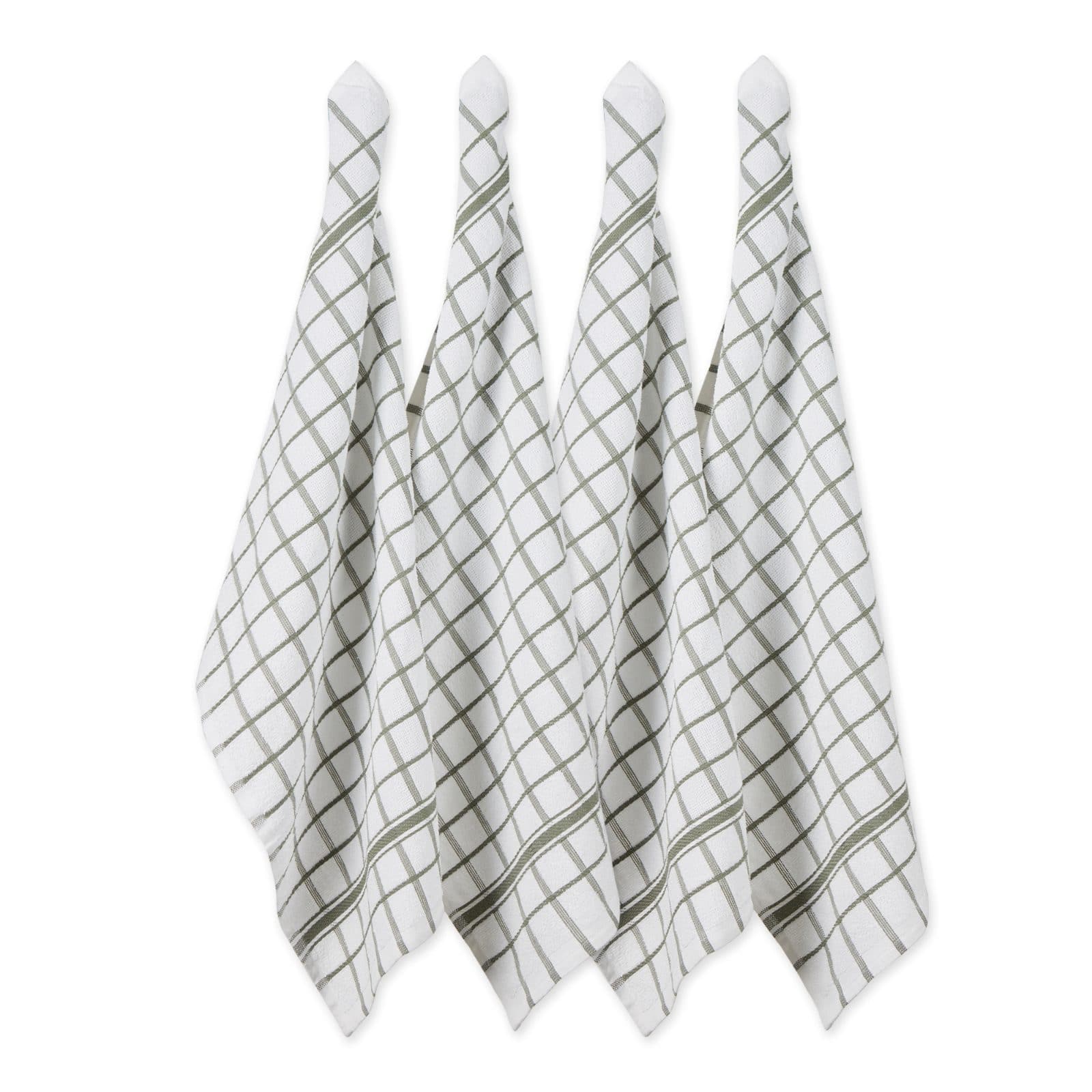 DII® Artichoke Windowpane Terry Dishtowels, 4ct.