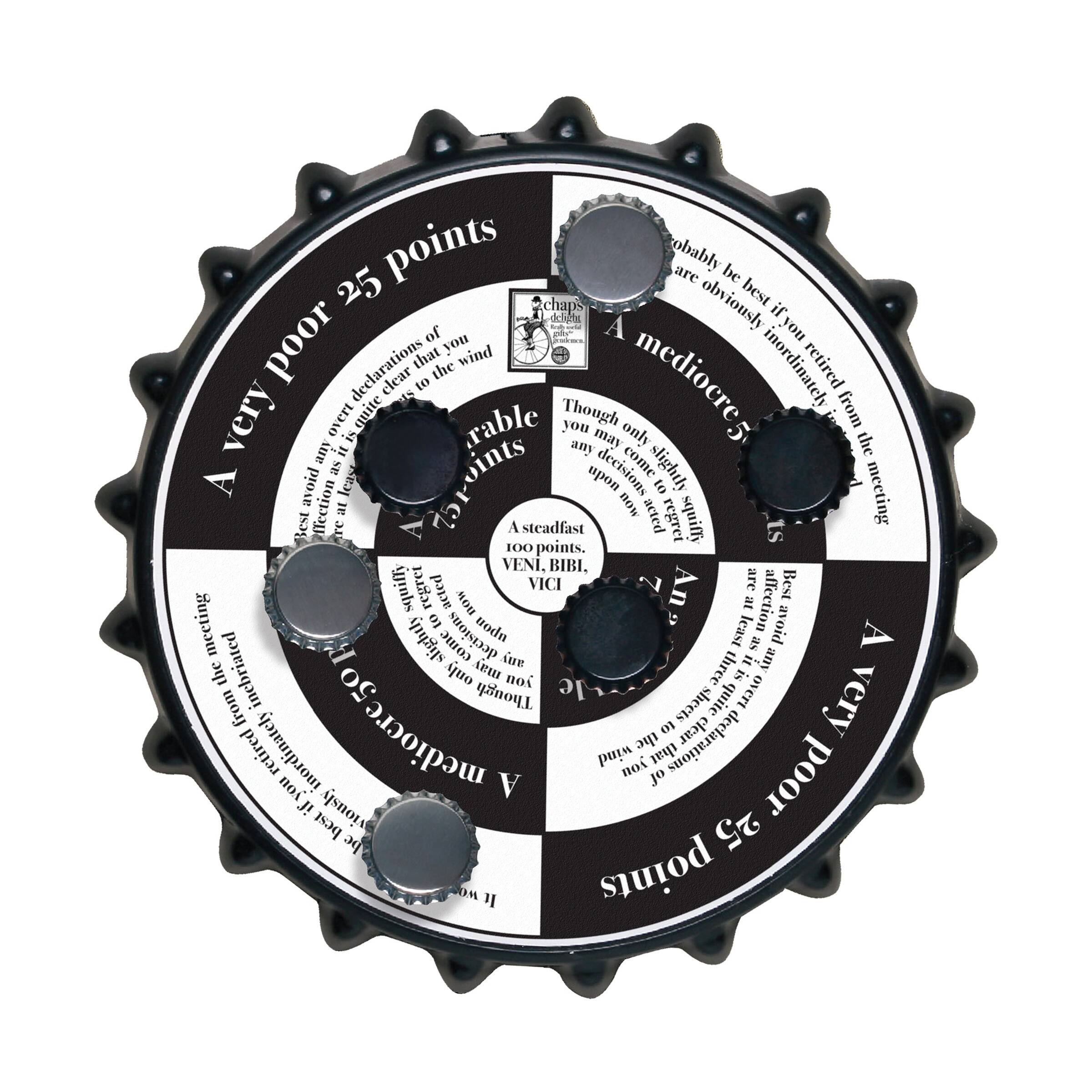 Bottle-Top Bull's-Eye Game