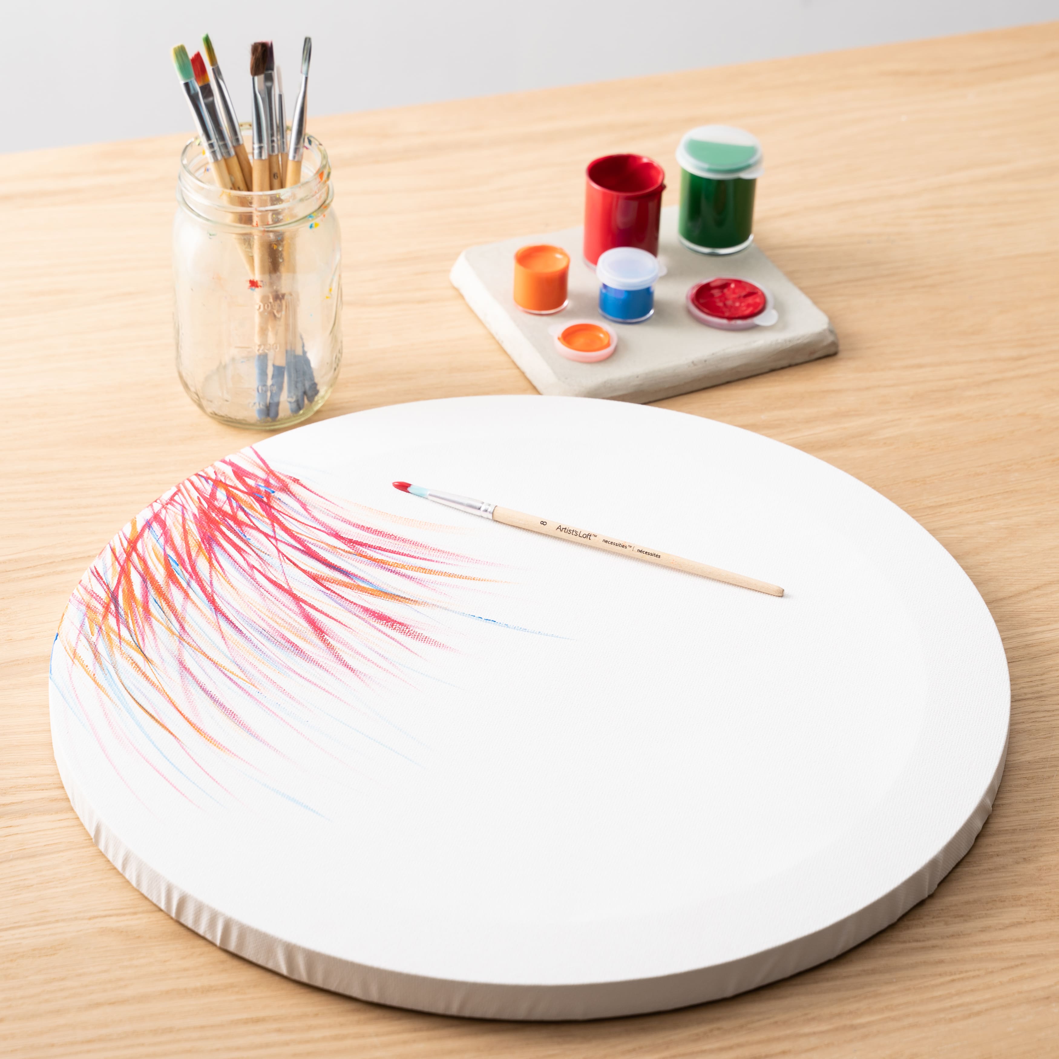 12 Pack: Level 1 Round Traditional Profile Canvas by Artist's Loft™