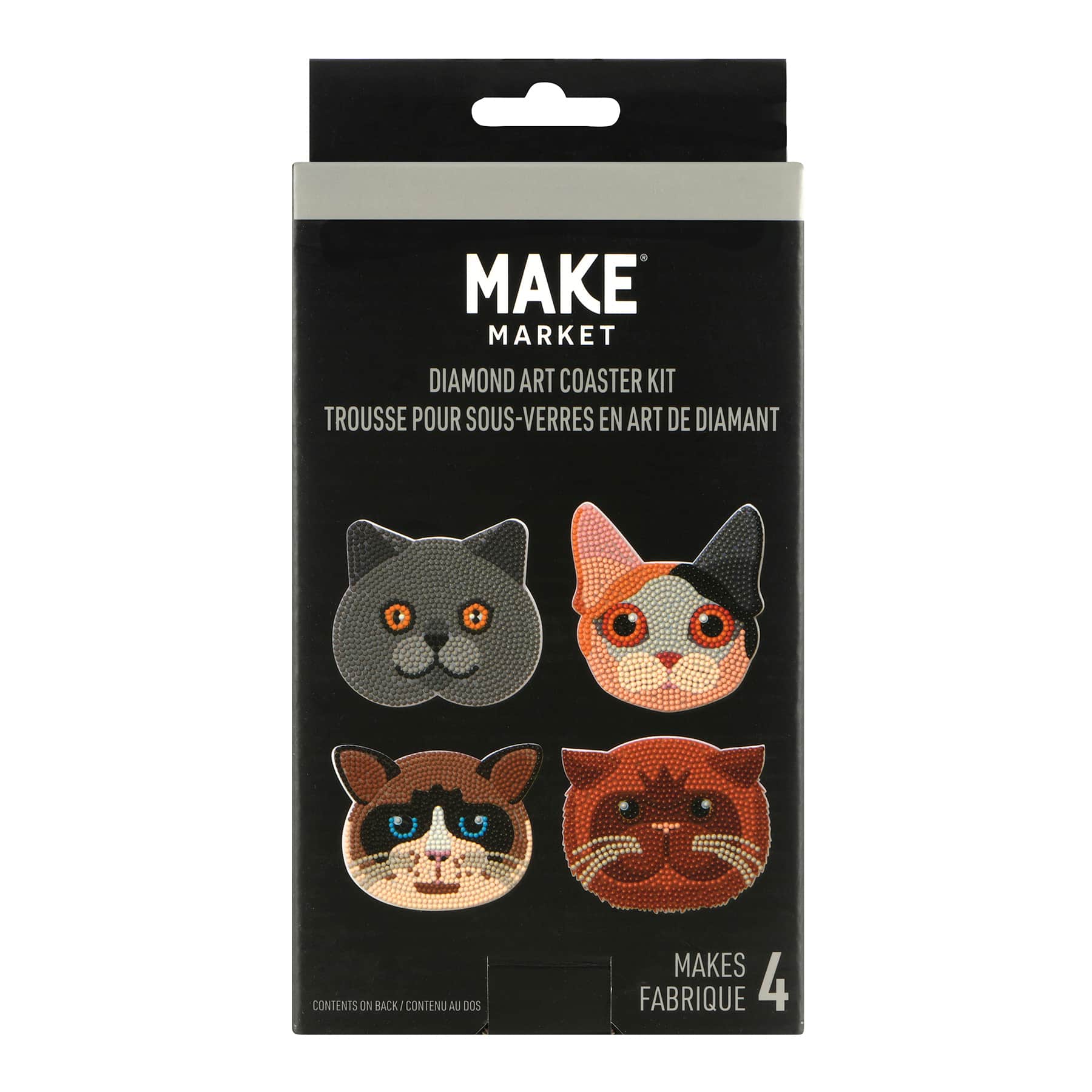 Cat Diamond Art Coaster Kit by Make Market&#xAE;