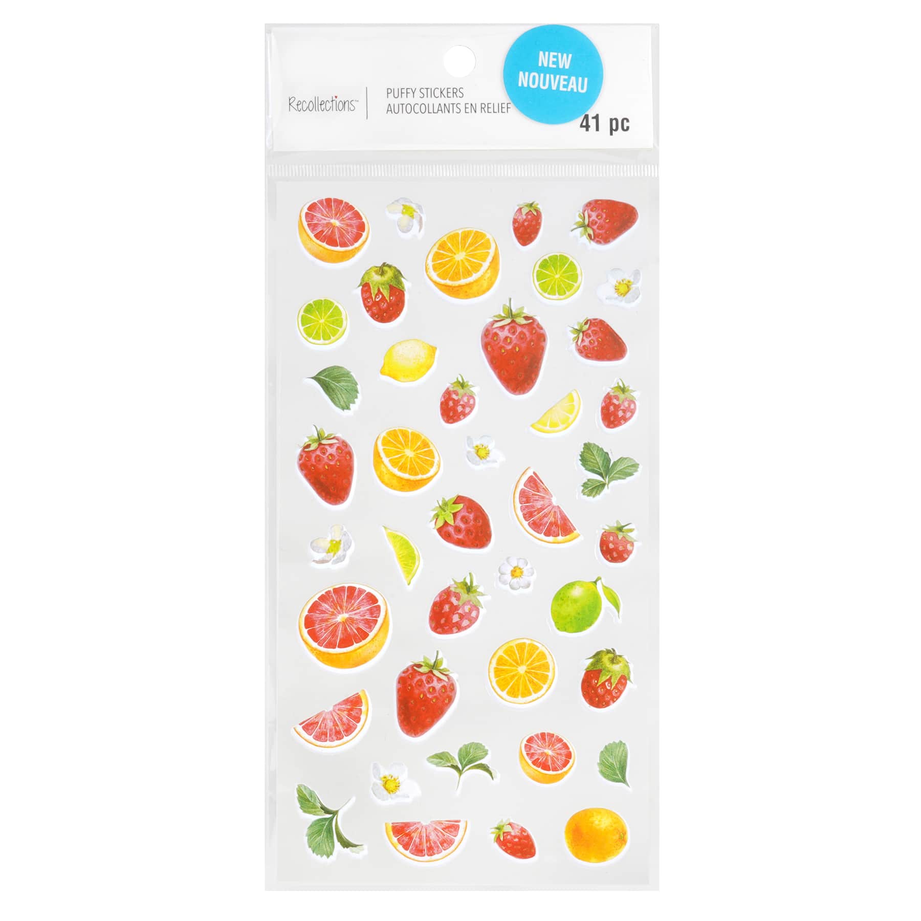 12 Pack: Citrus Fruit Puffy Stickers by Recollections™