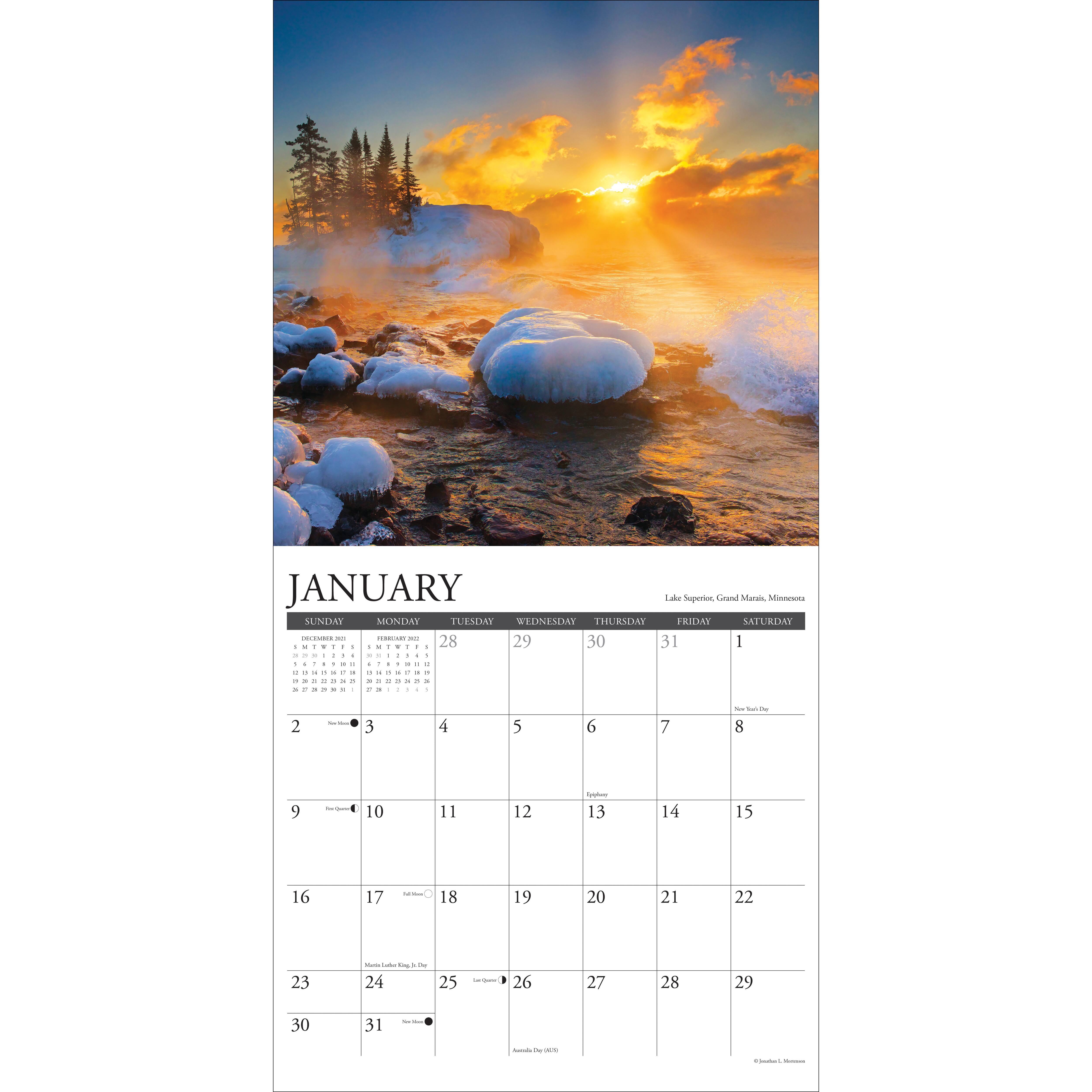 Sunrise Calendar 2022 2022 Sunrise, Sunset Wall Calendar | Michaels