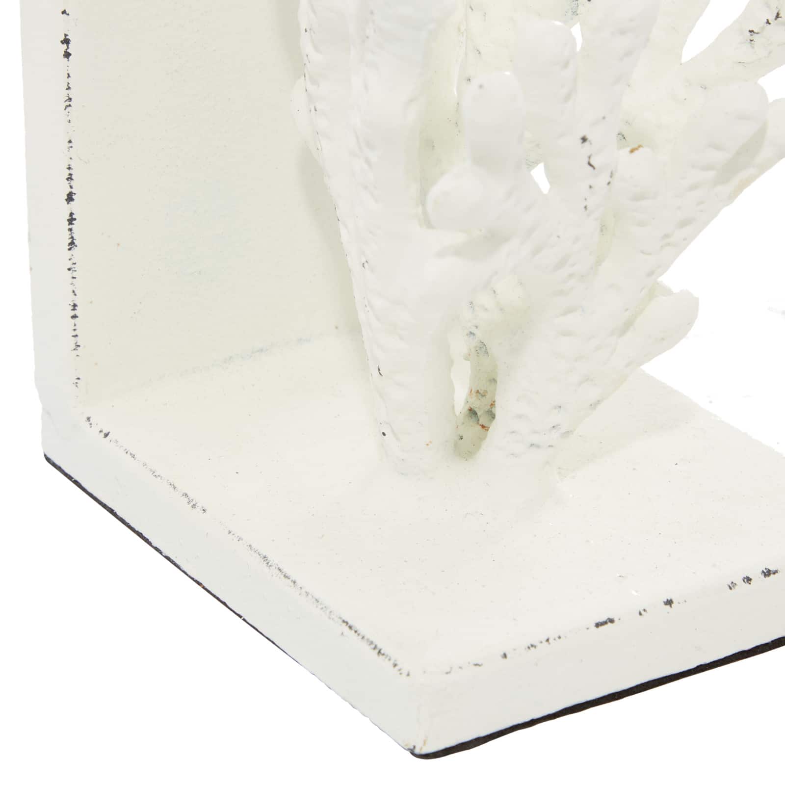 7&#x22; Coral Metal Bookend Set