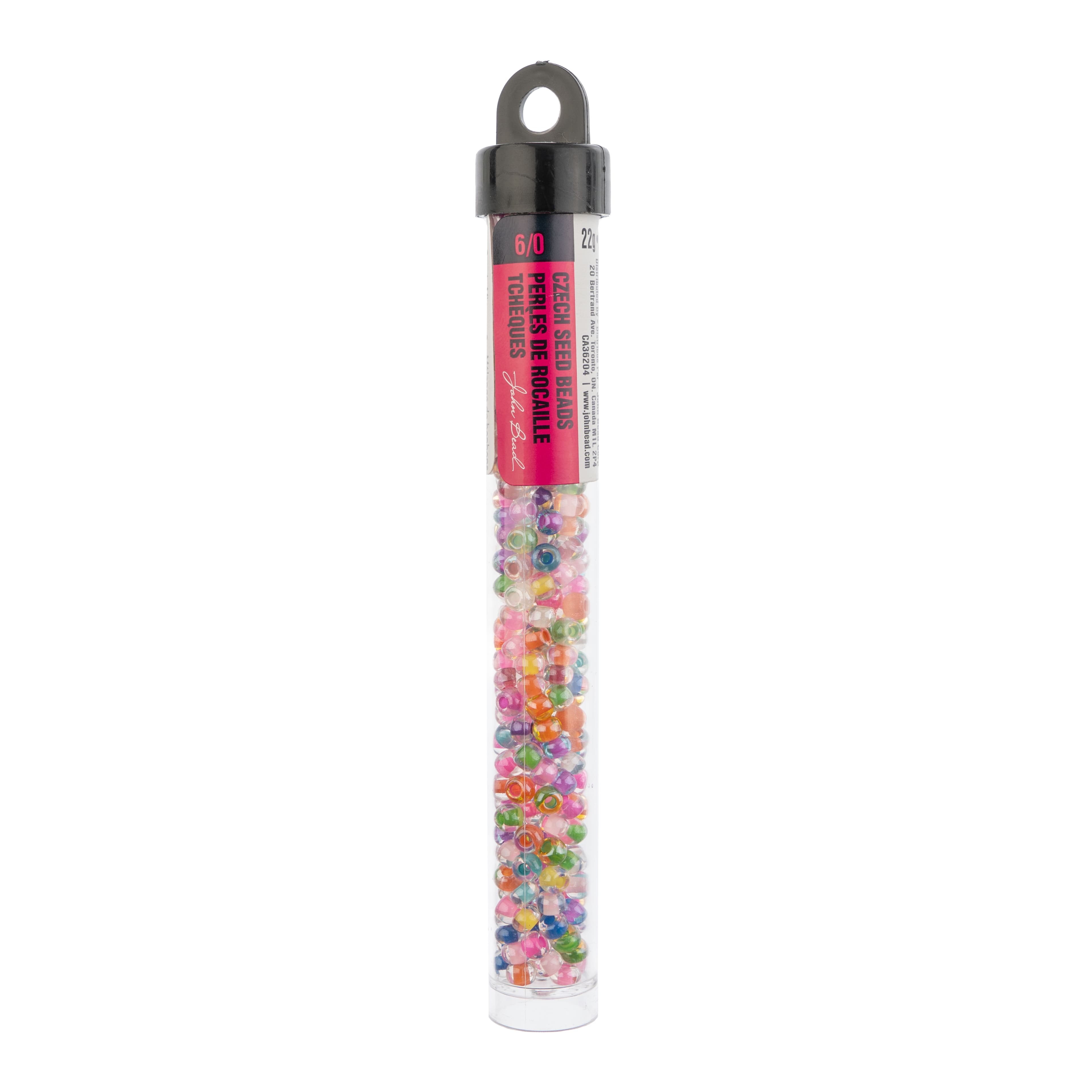 John Bead Czech Glass Seed Beads Mix, 6/0
