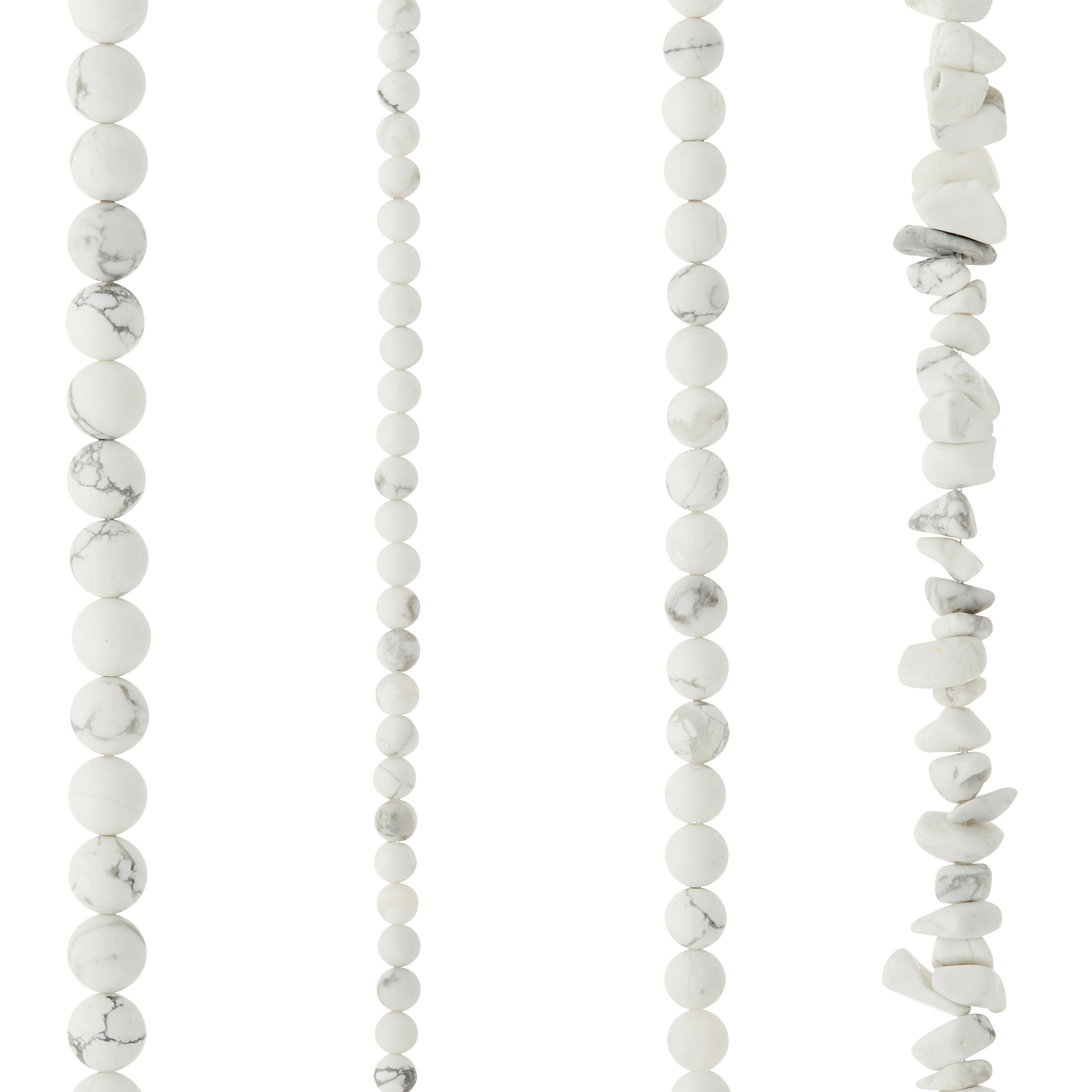 6 Pack: White Howlite Beads Value Pack by Bead Landing™