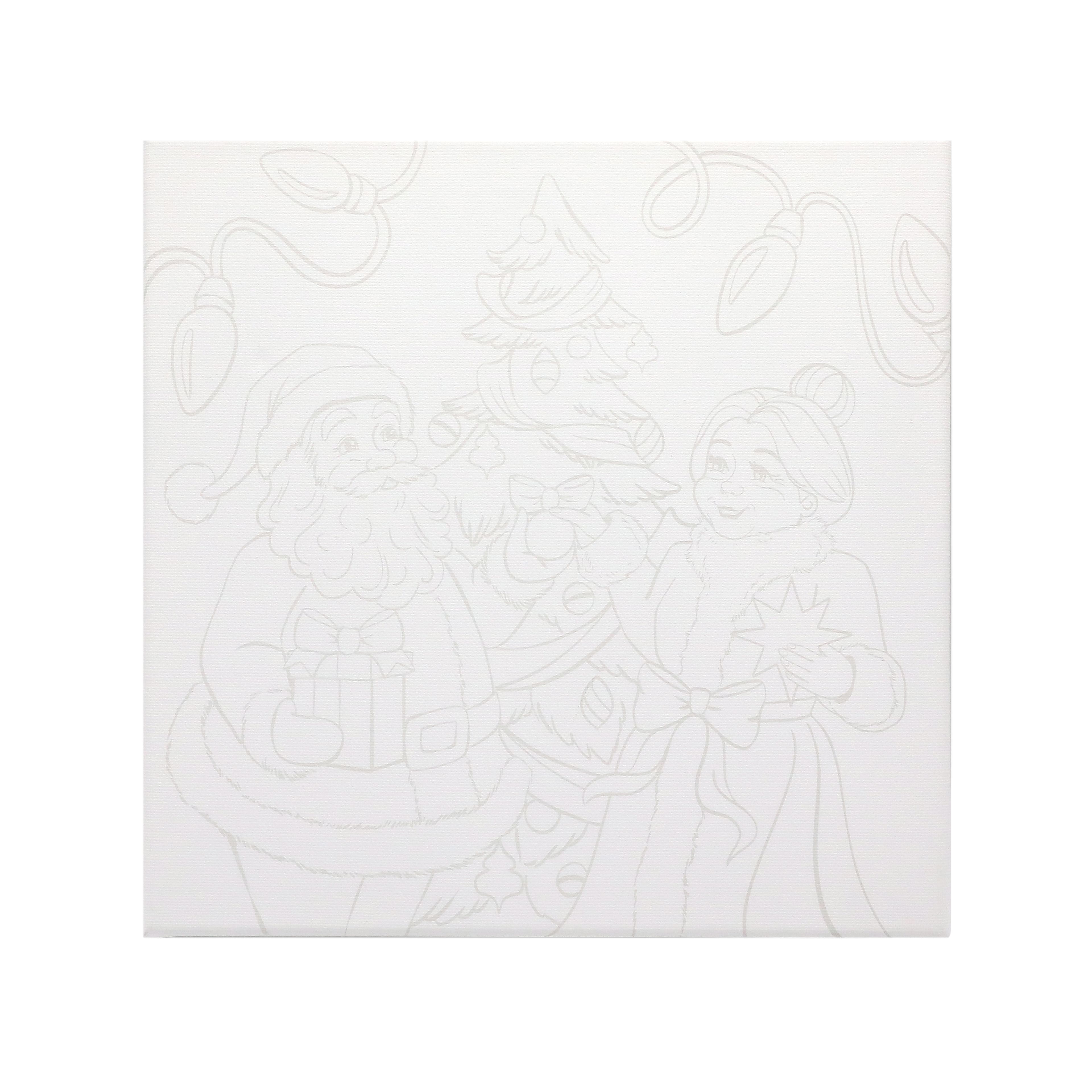 Mr. &#x26; Mrs. Claus Canvas Painting Kit by Artist&#x27;s Loft&#xAE; Christmas