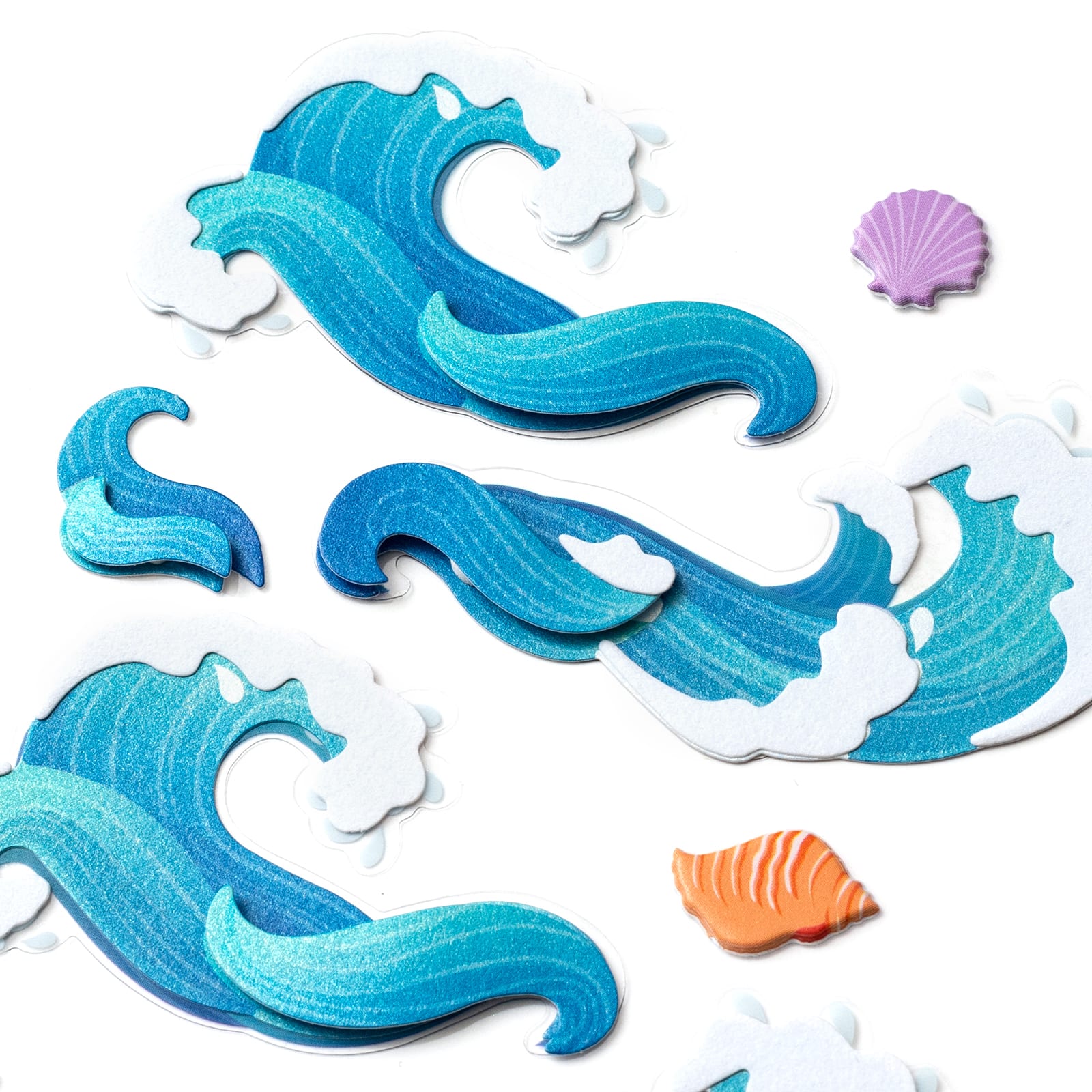 12 Pack: Waves & Shells Dimensional Stickers by Recollections™
