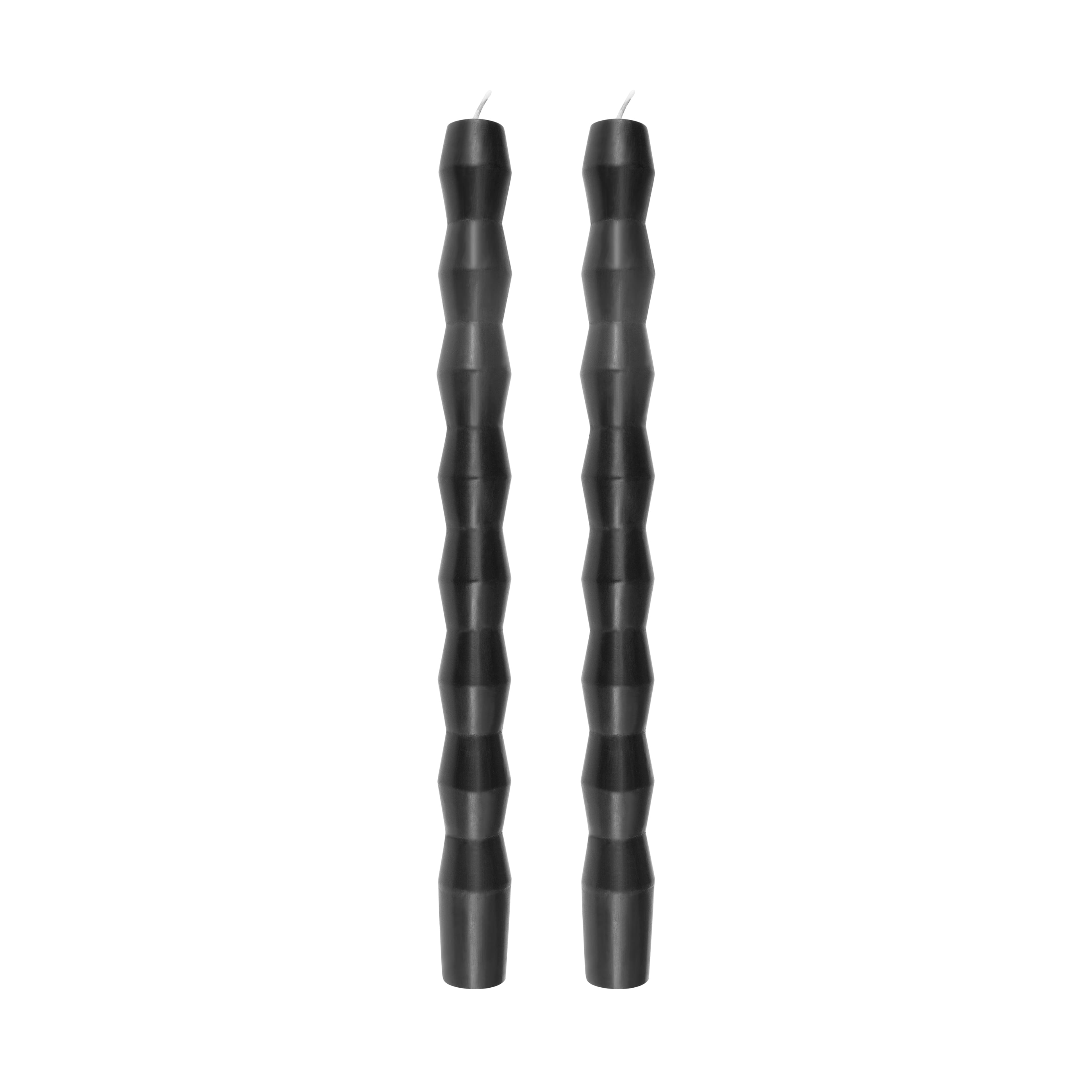 10&#x22; Black Column Taper Candles, 2ct. by Ashland&#xAE;