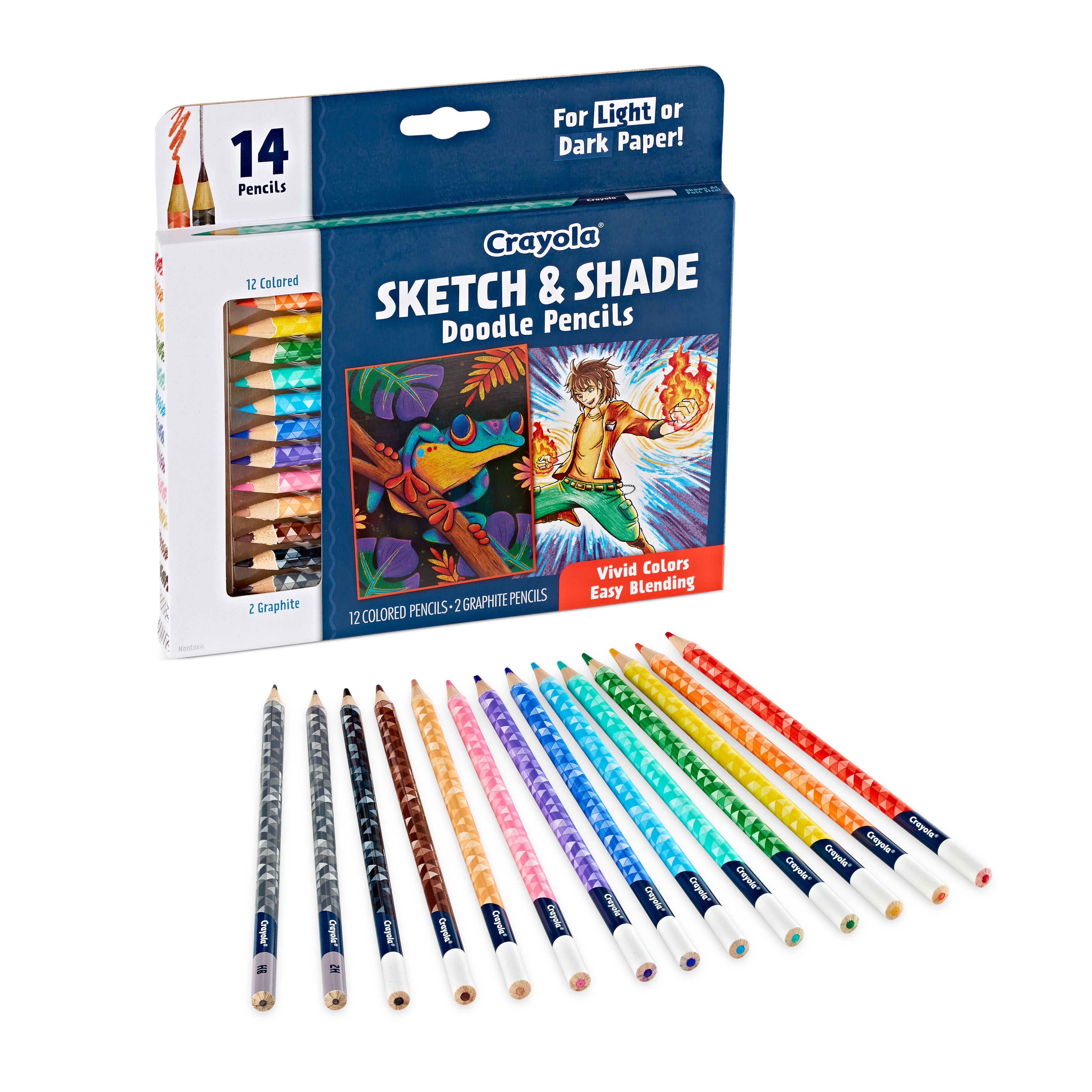 Crayola&#xAE; Sketch &#x26; Shade Doodle Pencils, 14ct.