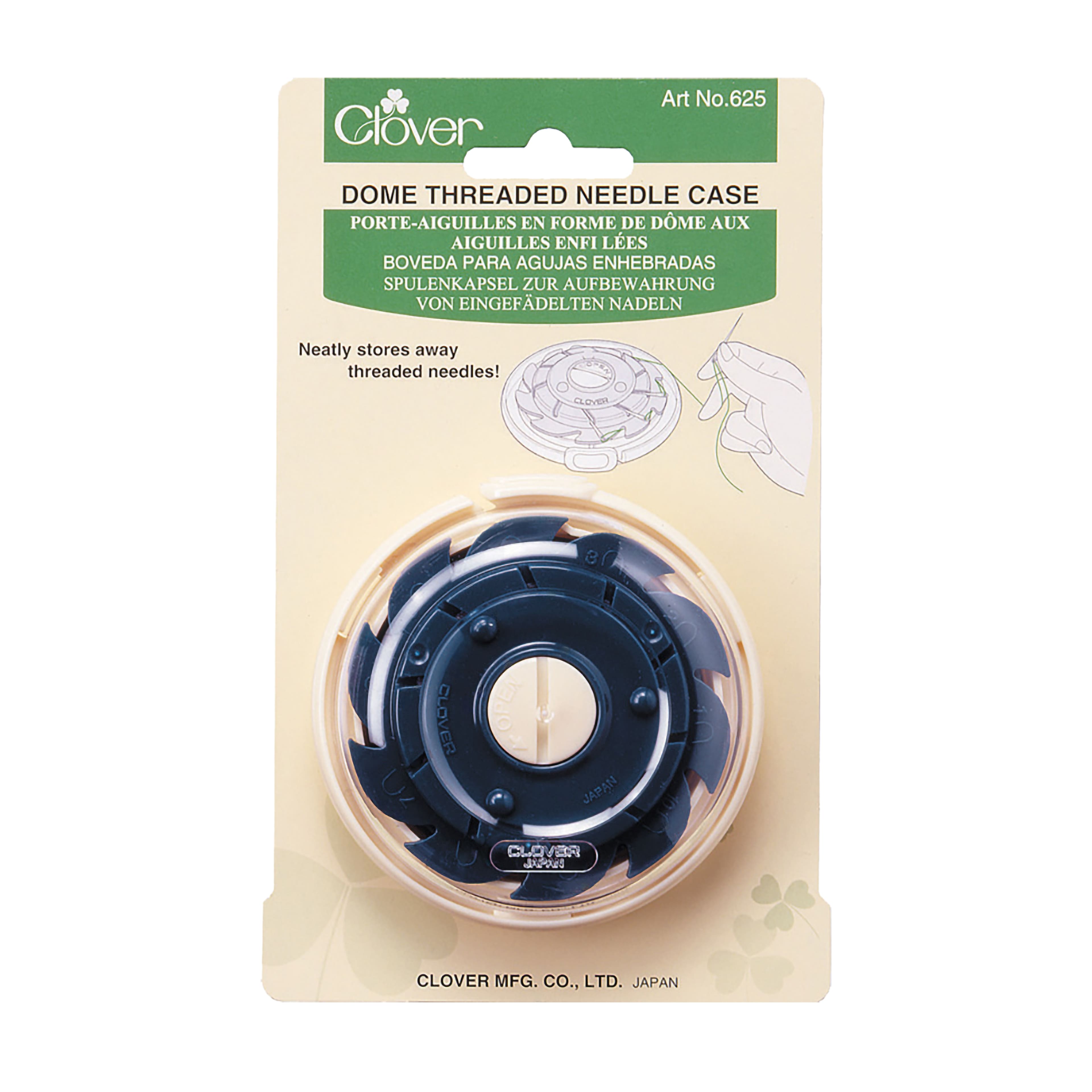 Clover 3&#x22; Dome Threaded Needle Case