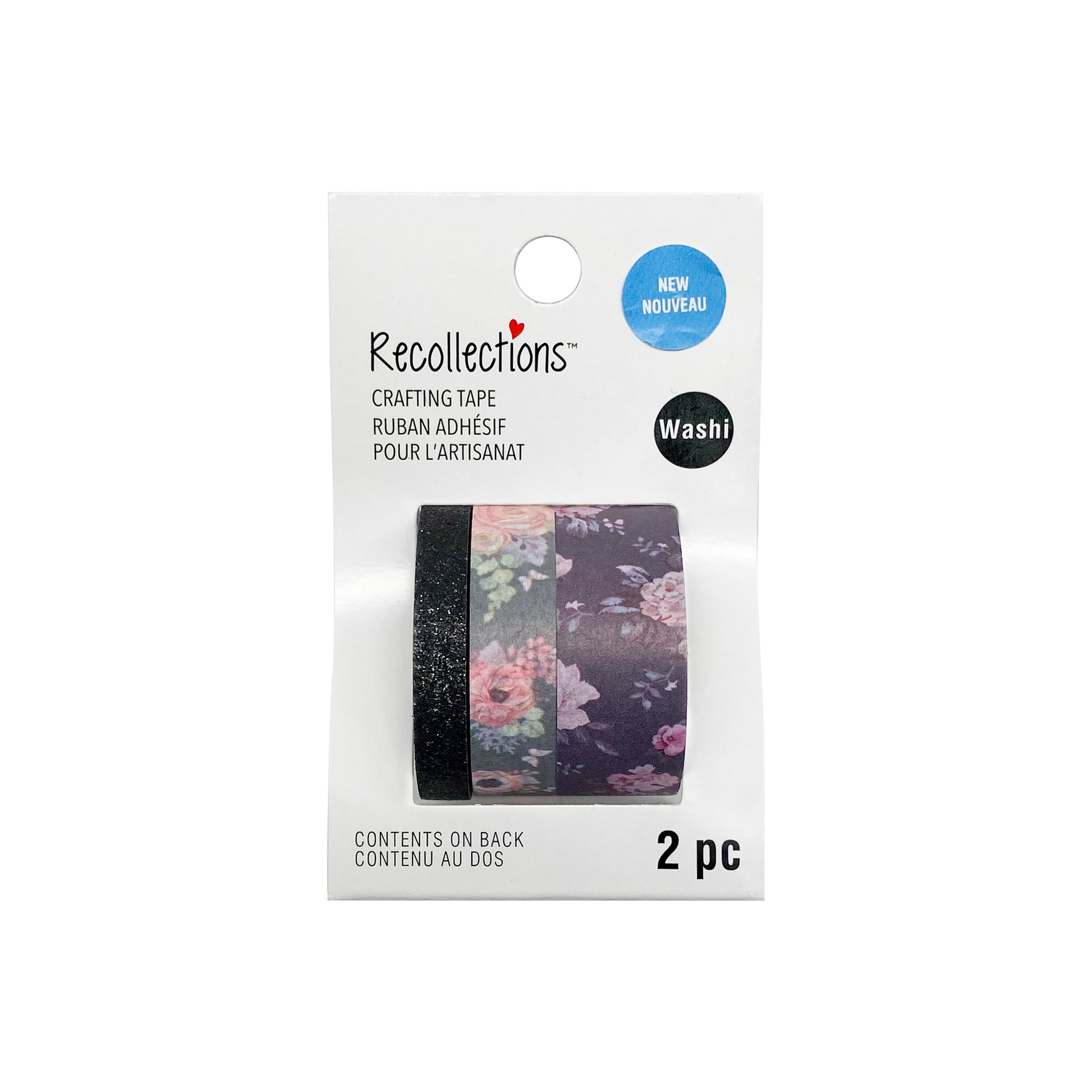 Dark Floral Washi Tape Set by Recollections&#x2122;