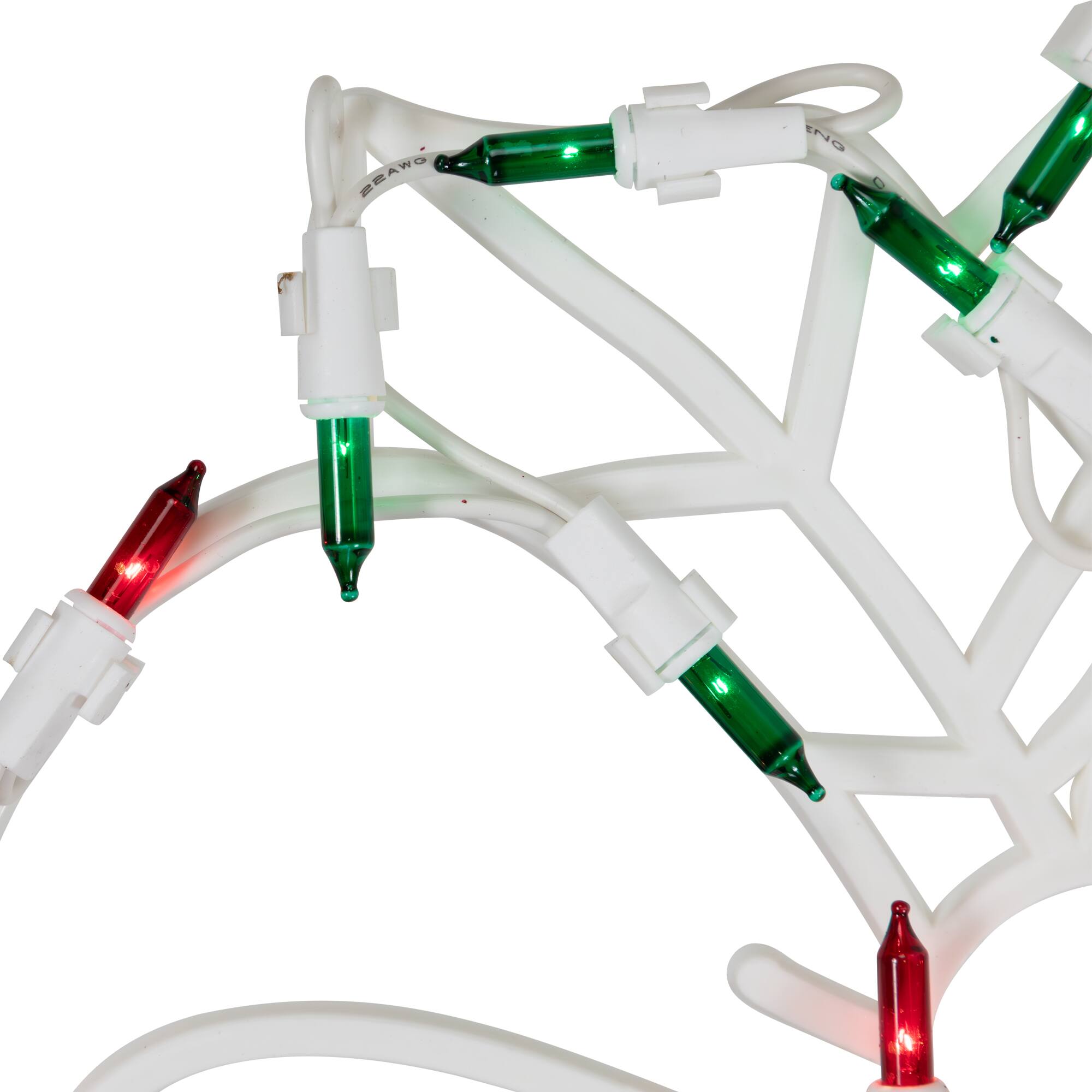 15" Lighted Bells with Bow Christmas Window Silhouette Decoration