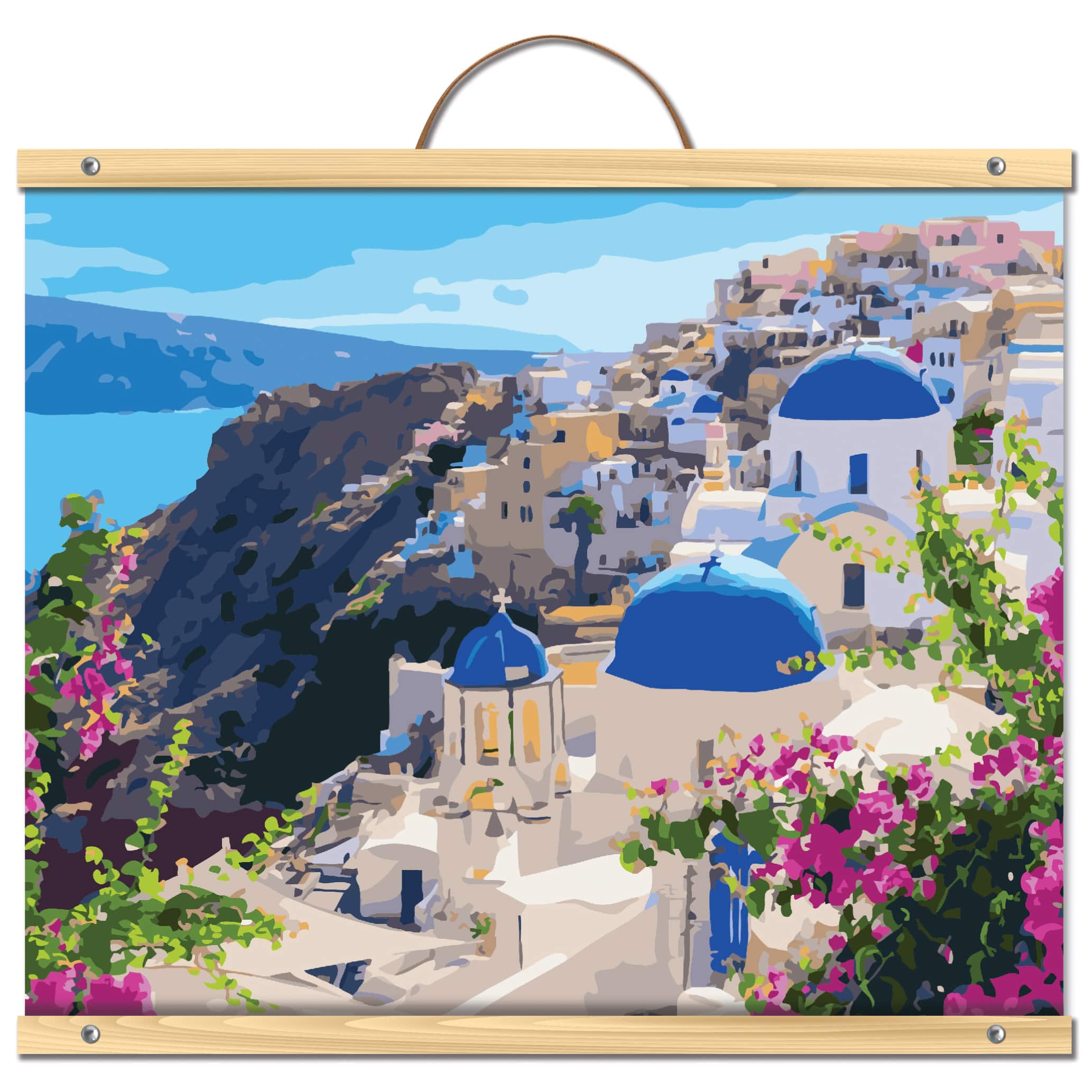 Colorful Buildings & Sea Paint-by-Number Kit by Artist's Loft™ Necessities™