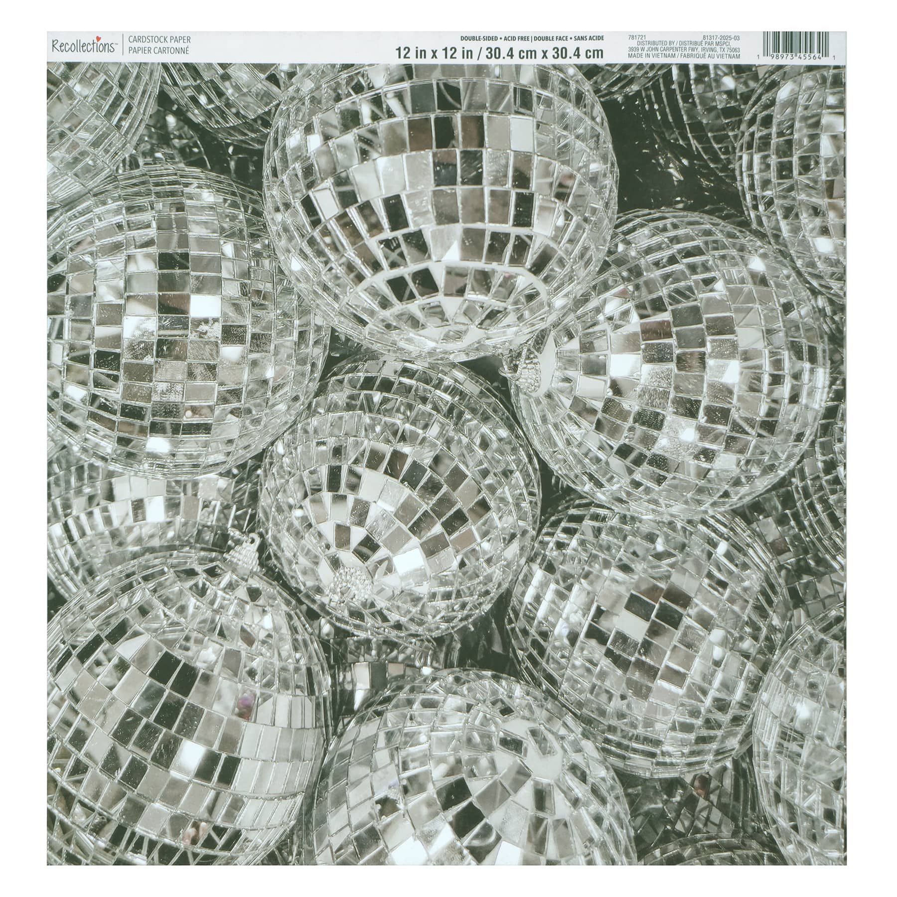 12" x 12" Double-Sided Disco Ball Cardstock Paper by Recollections™