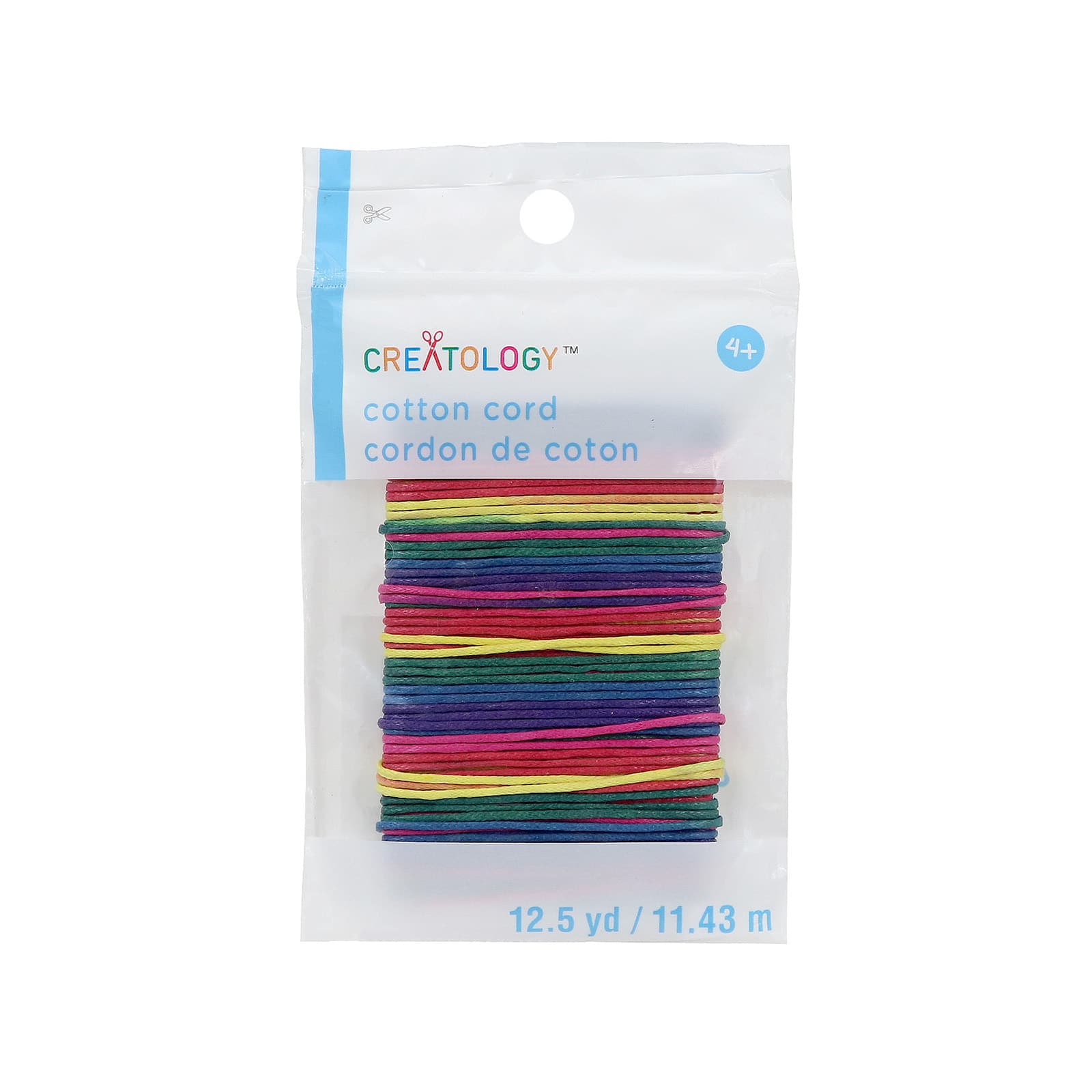 12 Pack: Rainbow Tie-Dye Cotton Cord by Creatology™