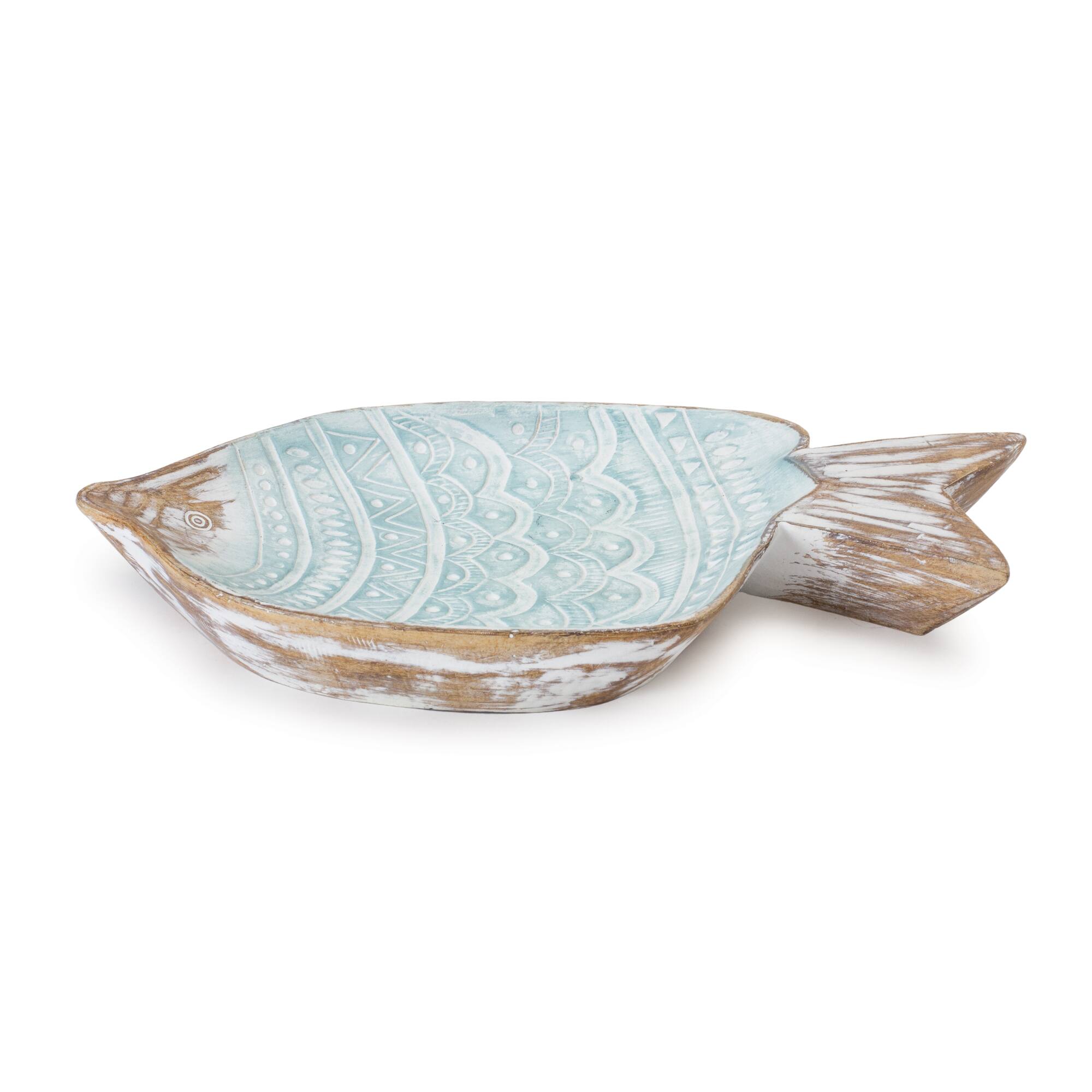 11.5&#x22; Geometric Etched Fish Bowl