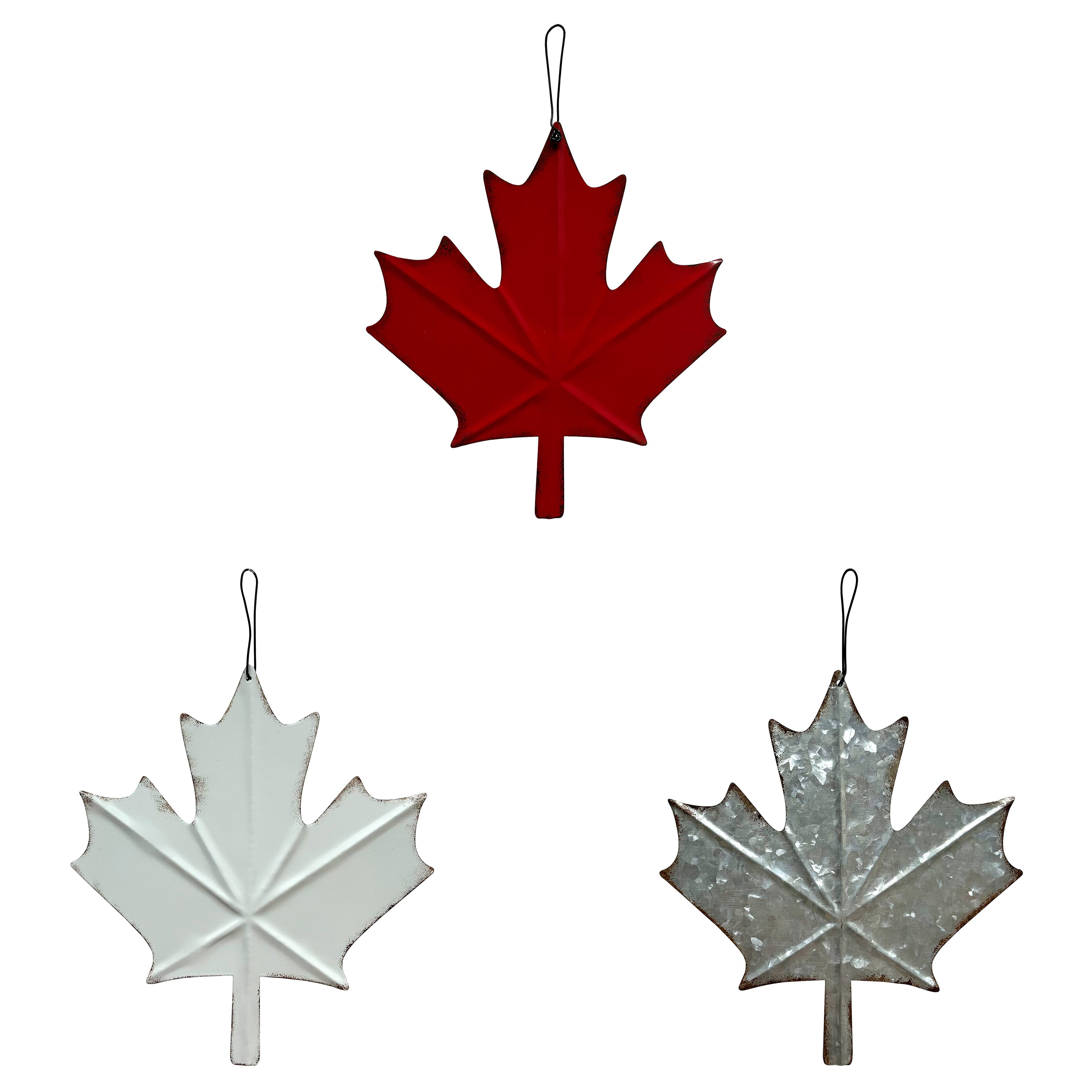 Assorted 8.25&#x22; Metal Maple Leaf Wall Decor by Celebrate It&#x2122;, 1pc.