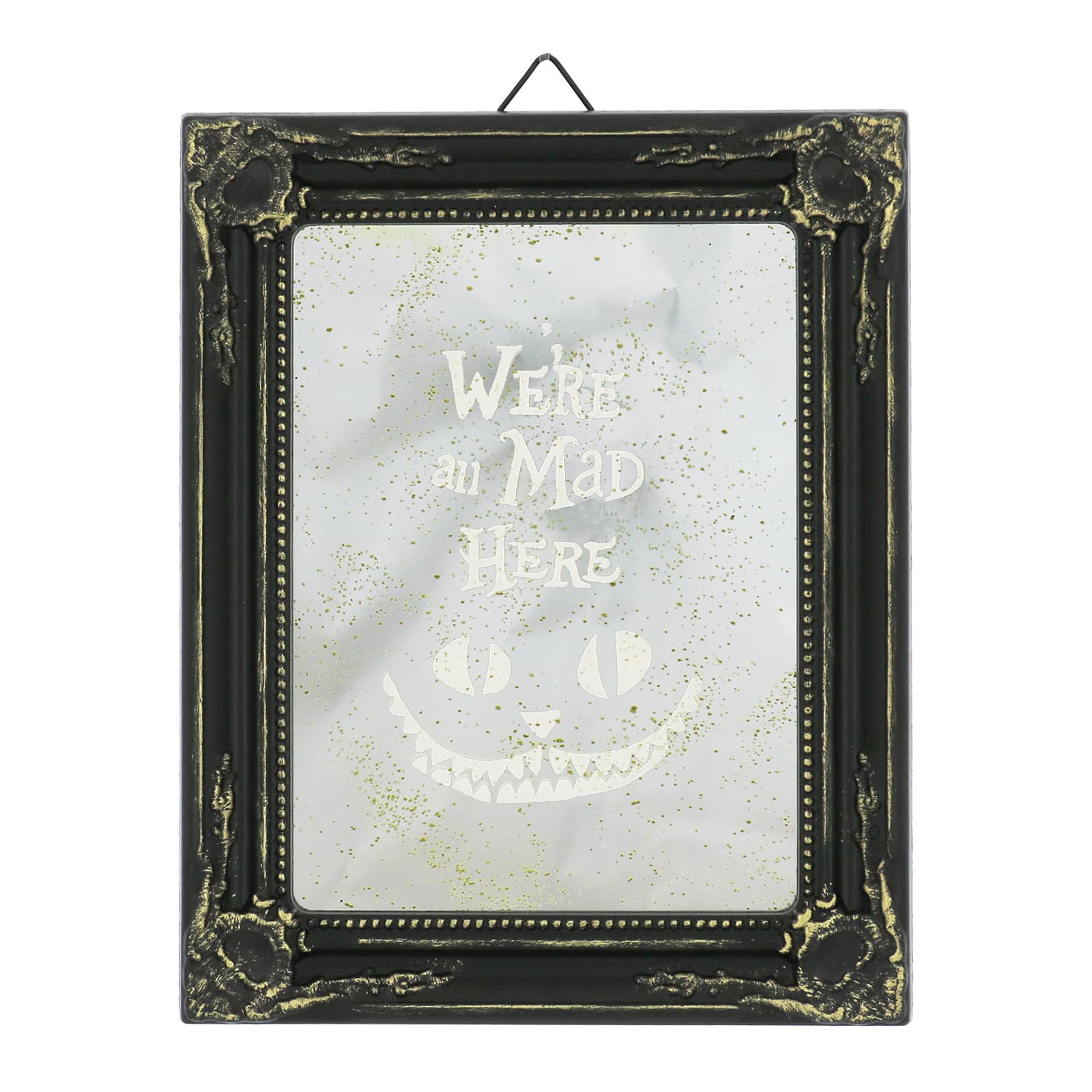 We're All Mad Here Wall Mirror in Ornate Frame by Ashland®