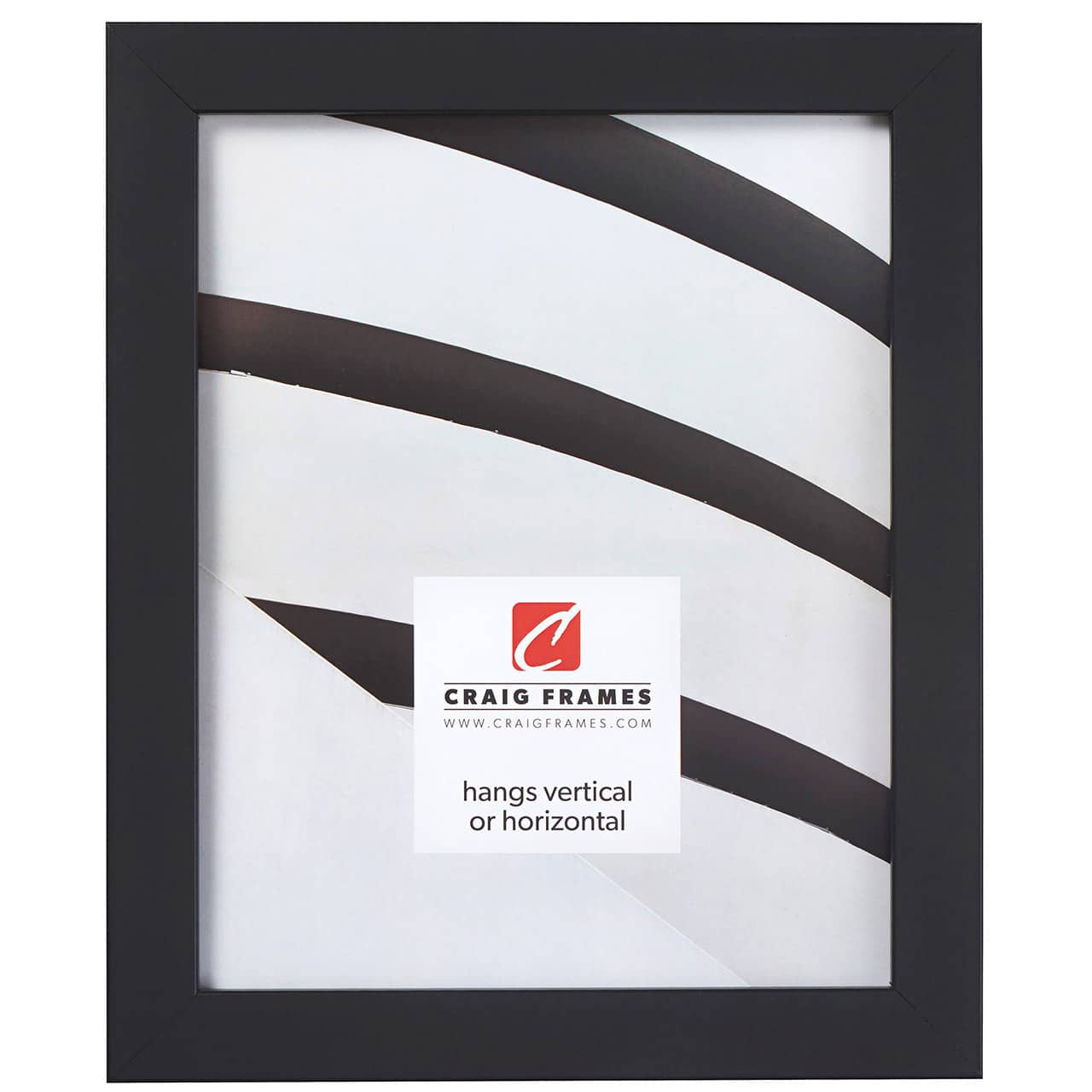 Craig Frames Essentials Mystic Satin Black Picture Frame