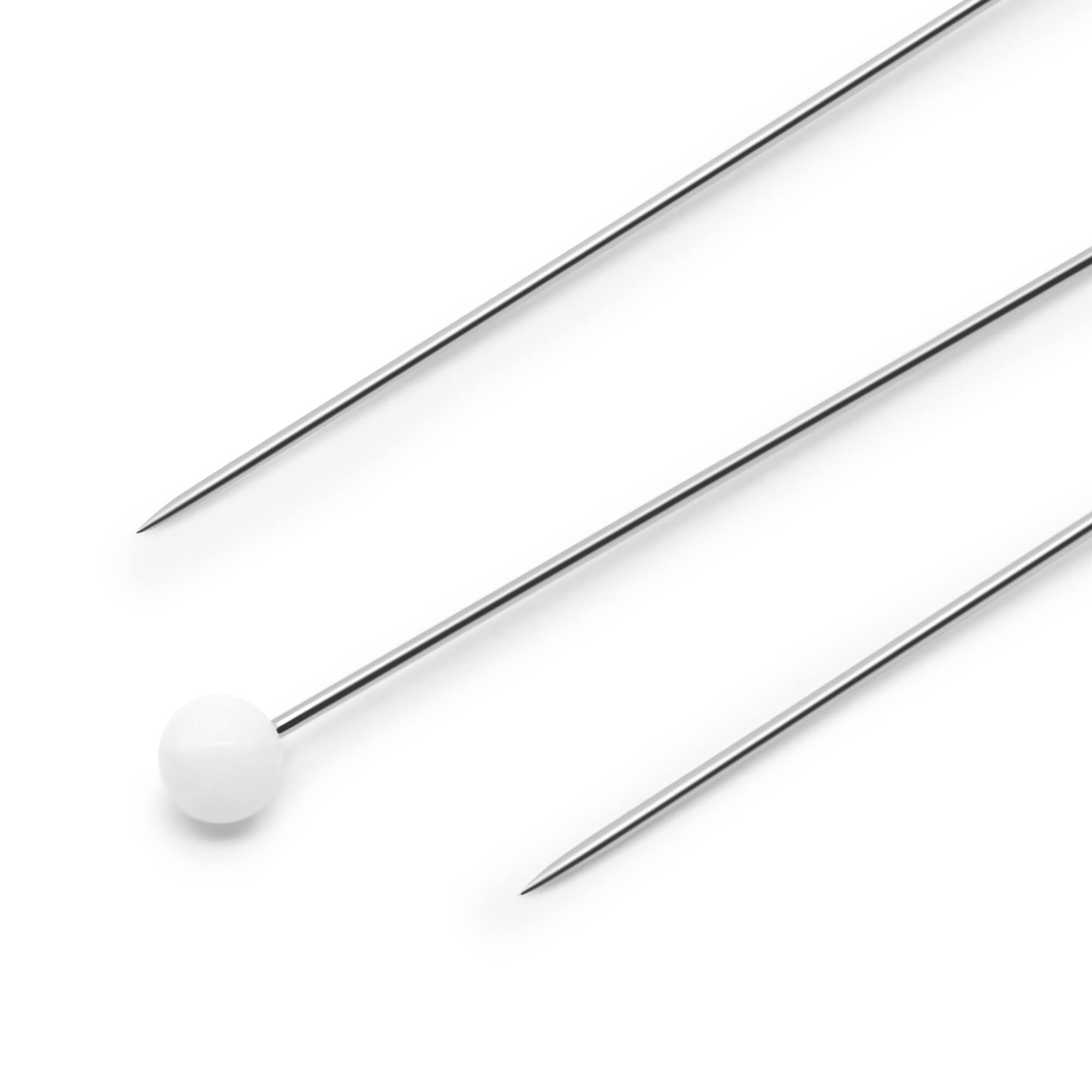 Dritz&#xAE; 1.375&#x22; White Extra Fine Glass Head Pins, 250ct.
