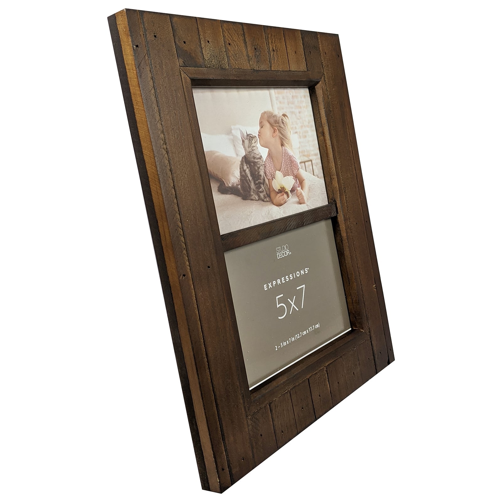 2 Opening Espresso Salvage Chic 5&#x22; x 7&#x22; Frame, Expressions&#x2122; by Studio D&#xE9;cor&#xAE;